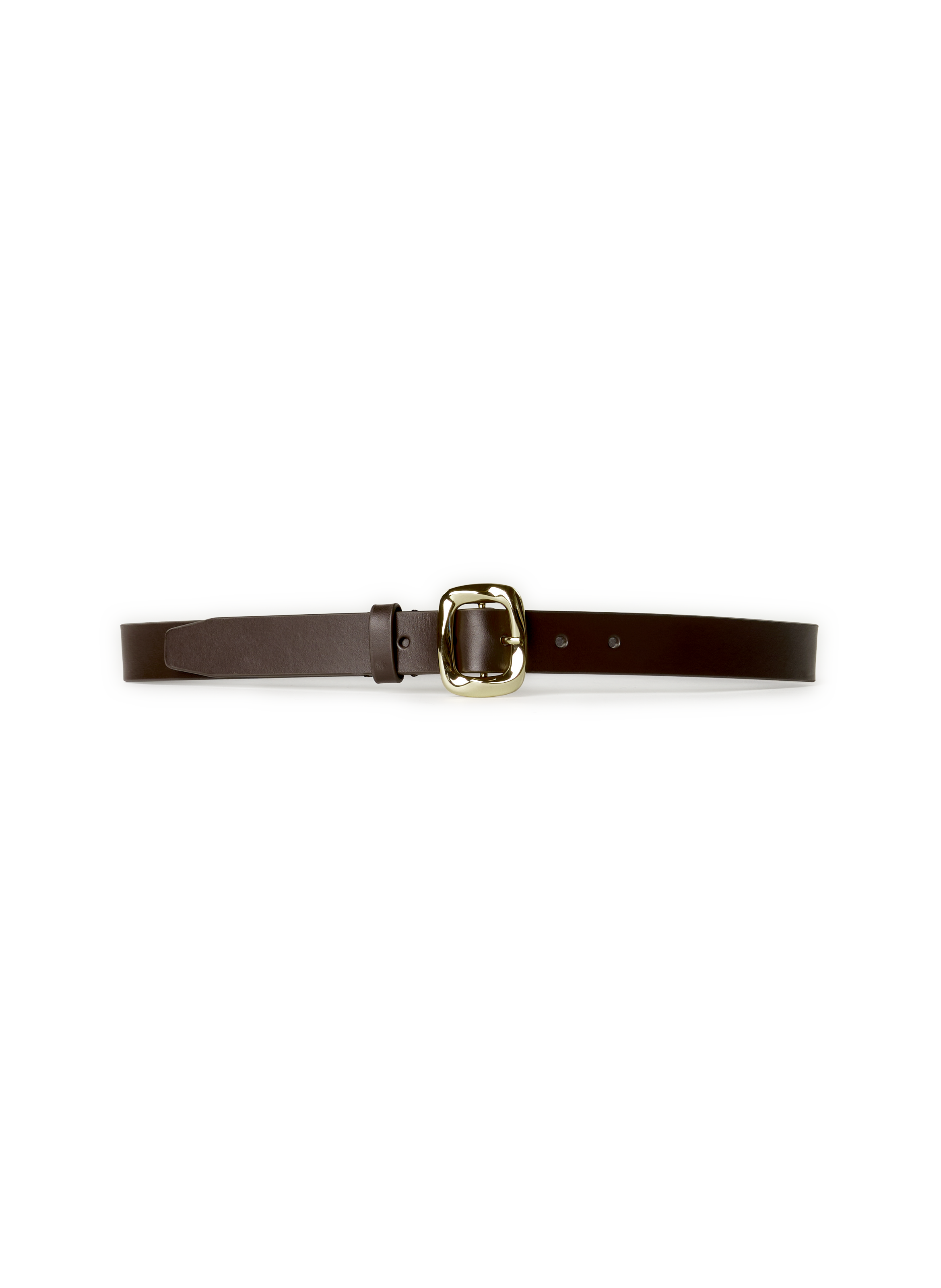 ZIMMERMANN Adjustable leather belt with buckle Brown