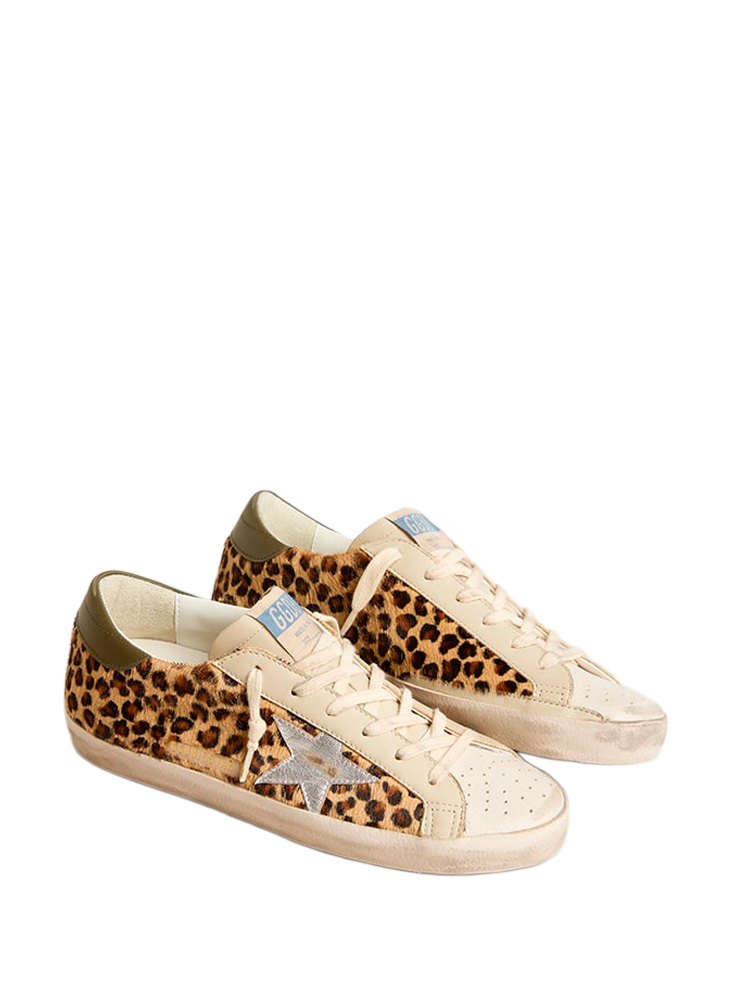 Baskets Super-star en cuir GOLDEN GOOSE Multicolore