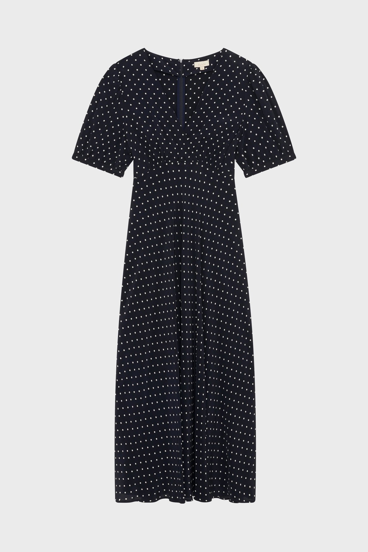 Robe longue à pois - abygail PABLO Bleu