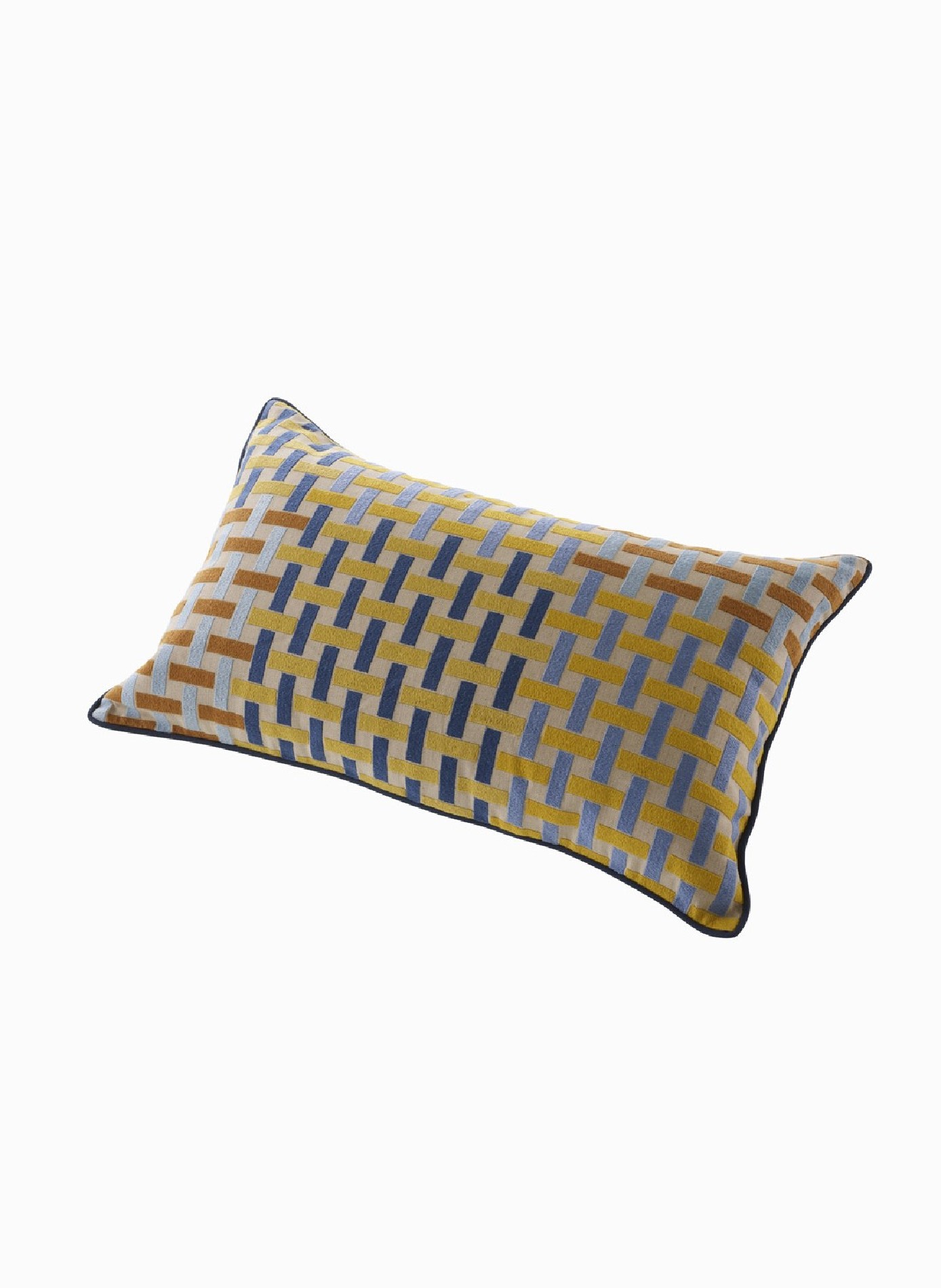 Coussin cruciverba CINNA Bleu