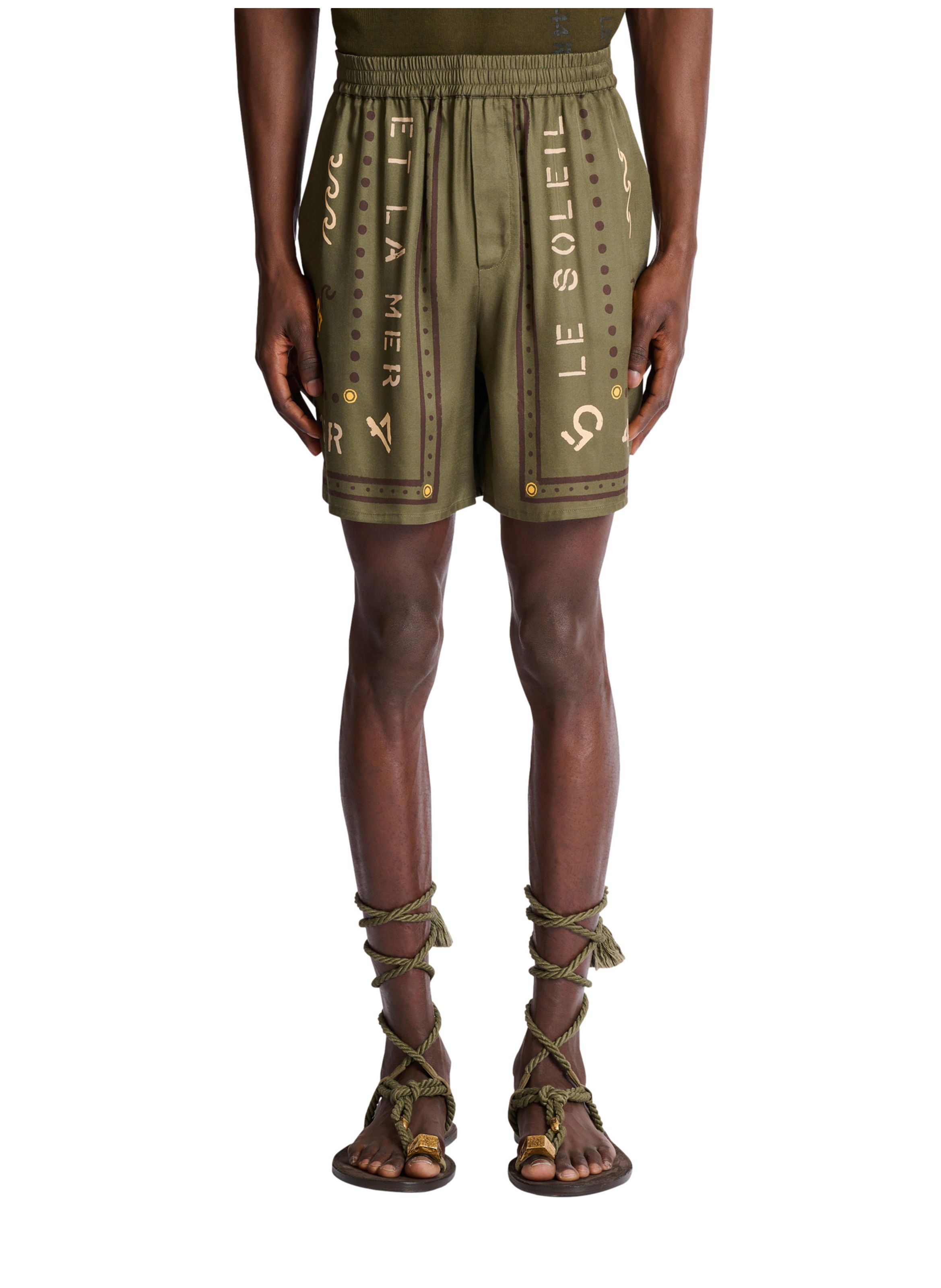 Bermuda imprimé balmain club BALMAIN Vert