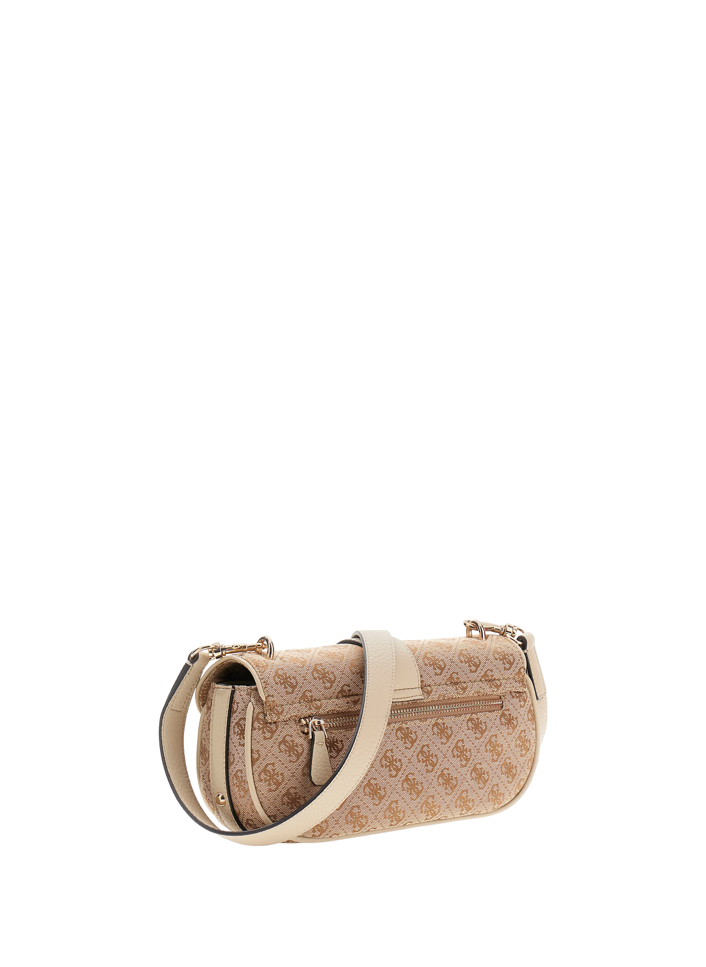 Borsa Jessa a tracolla con logo GUESS Marrone