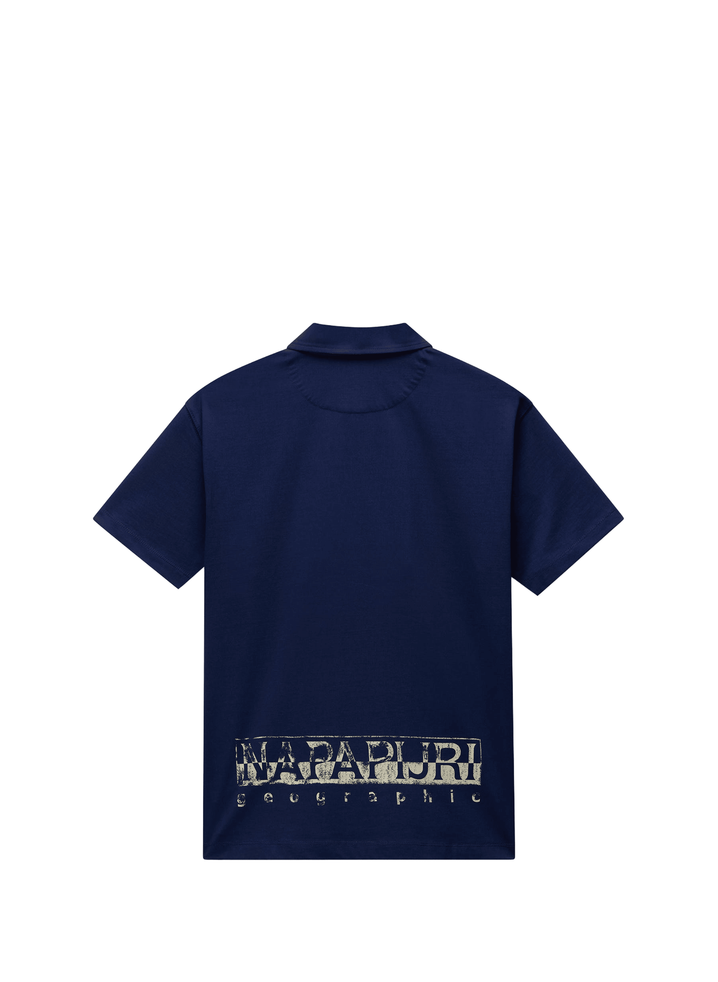Polo manches courtes Reflect à logo en coton NAPAPIJRI Bleu