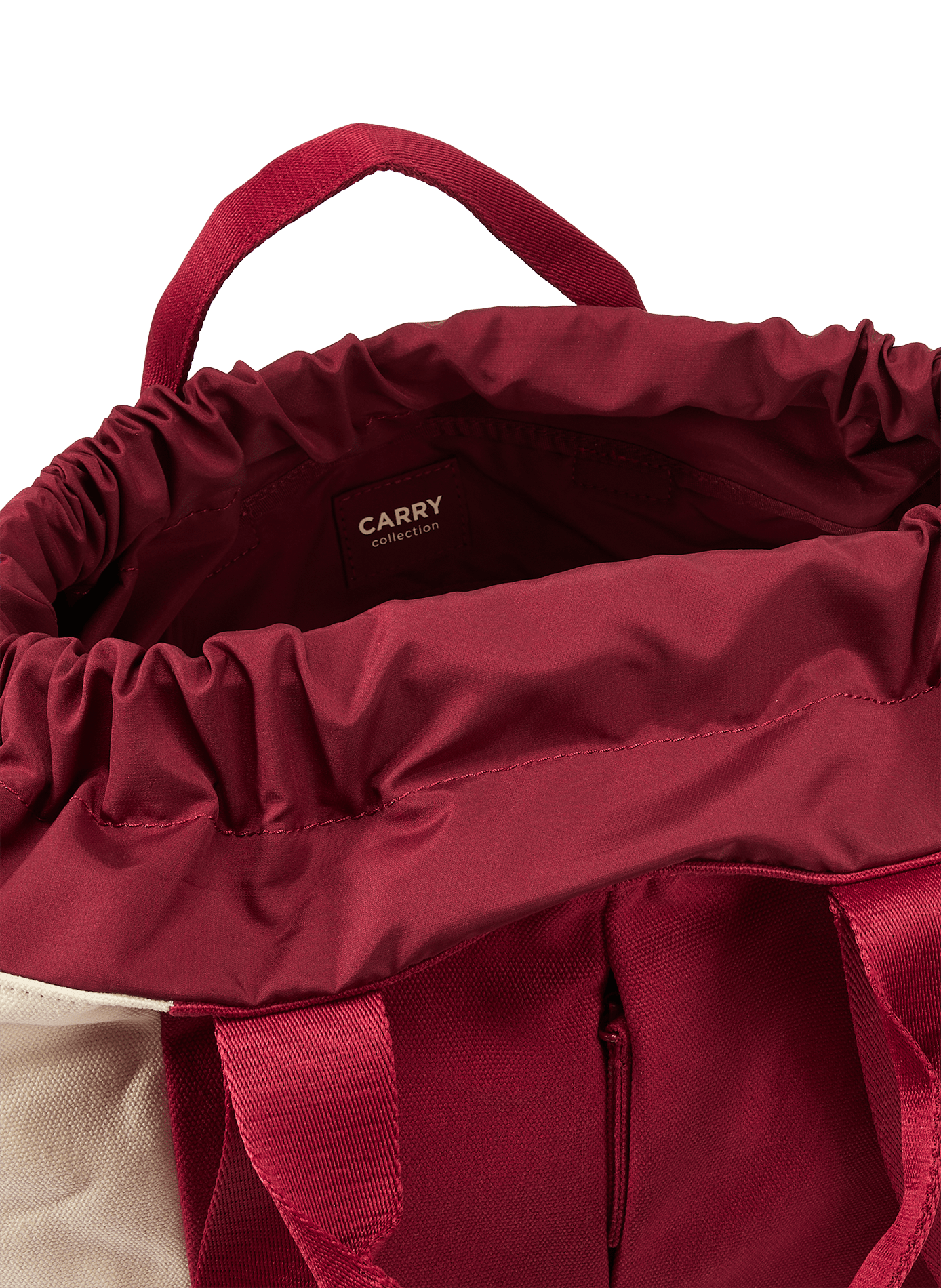 Sac à main en toile et coton TUCANO Rouge