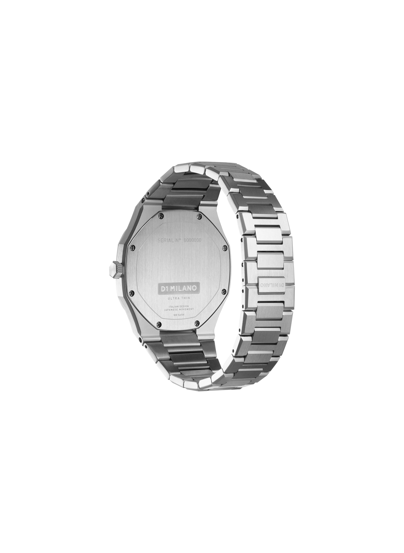 Montre Linen en acier inoxydable D1 MILANO Argent