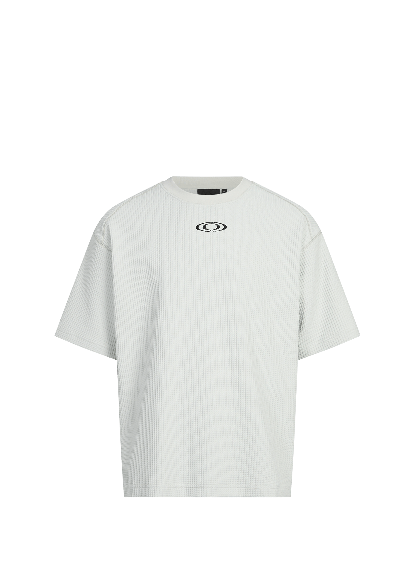 Oversized waffled knit T-shirt RAINS Green