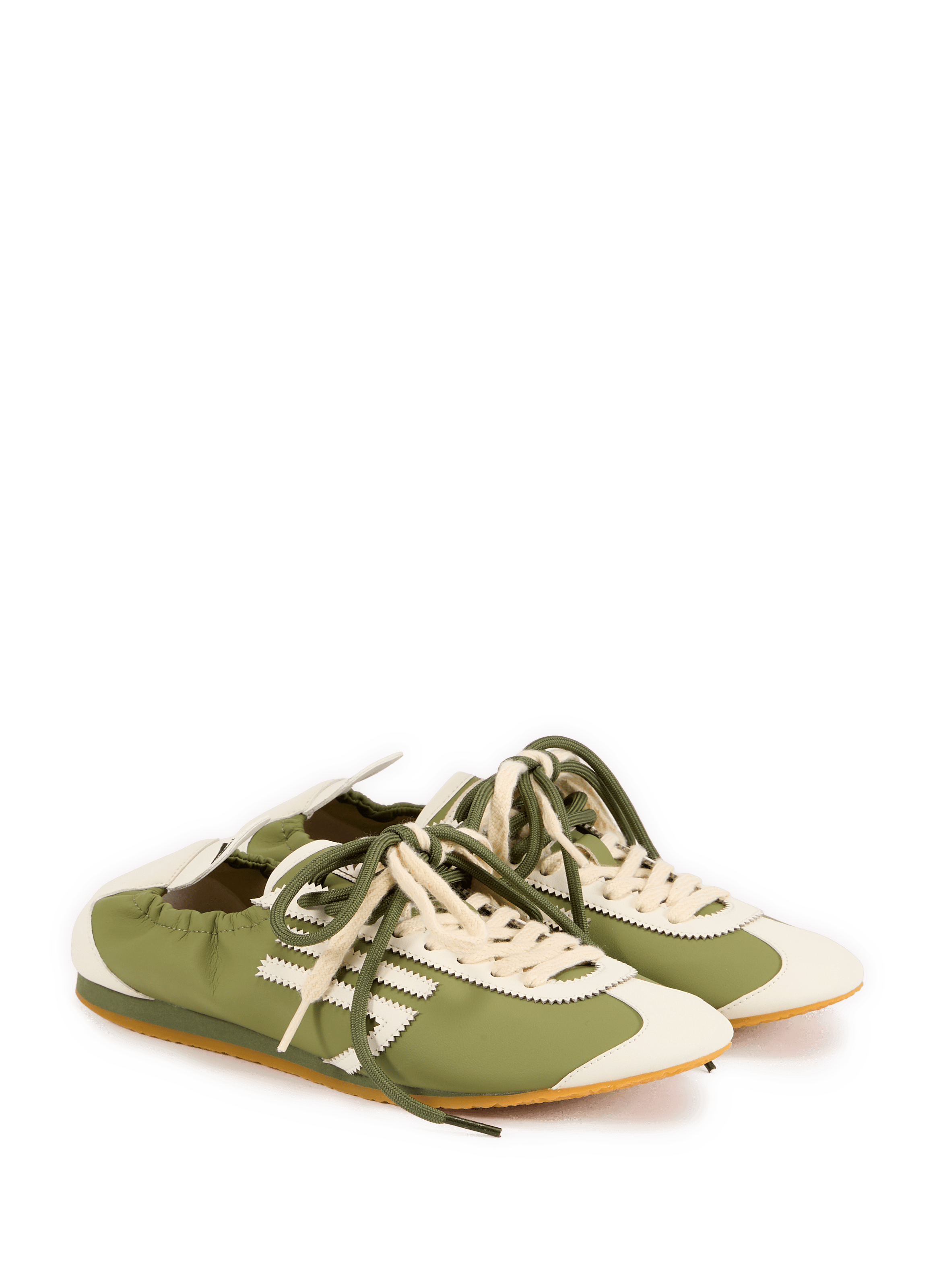 Lion double lace sneakers PURAAI Khaki