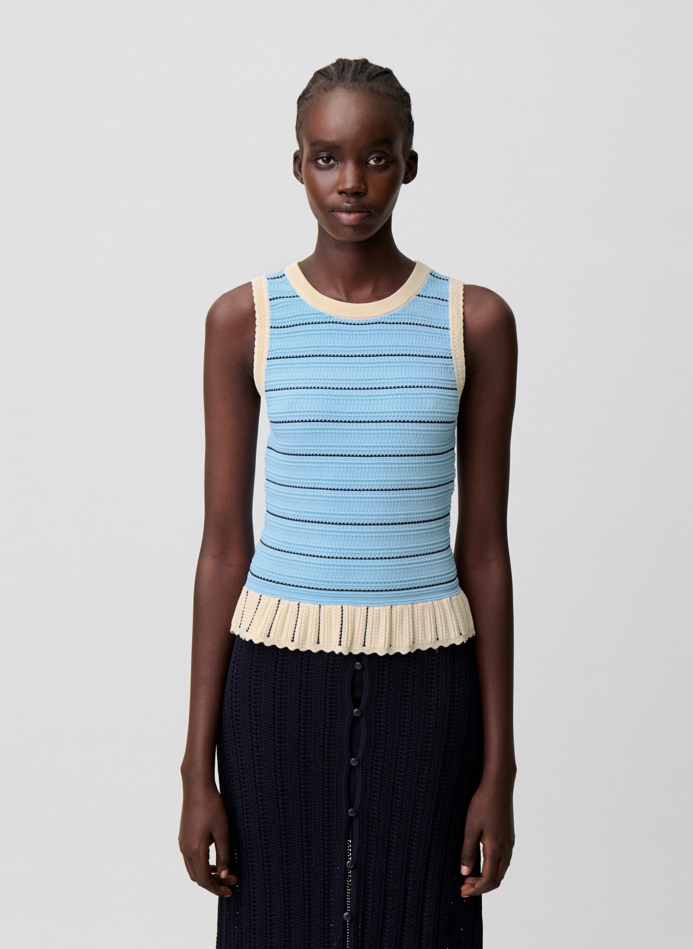 Top en maille ajusté CLAUDIE PIERLOT Multicolore