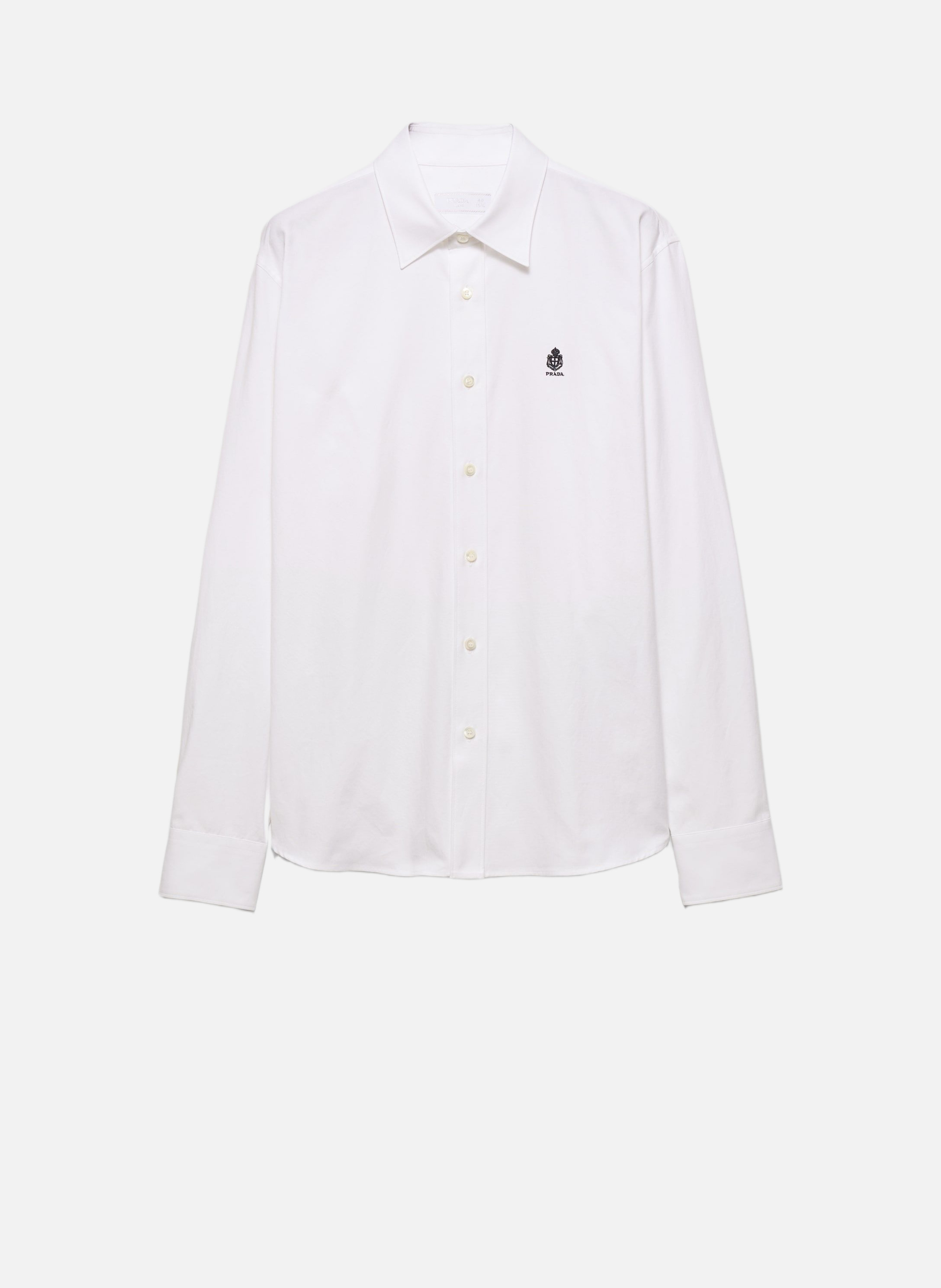 Chemise en coton PRADA Blanc