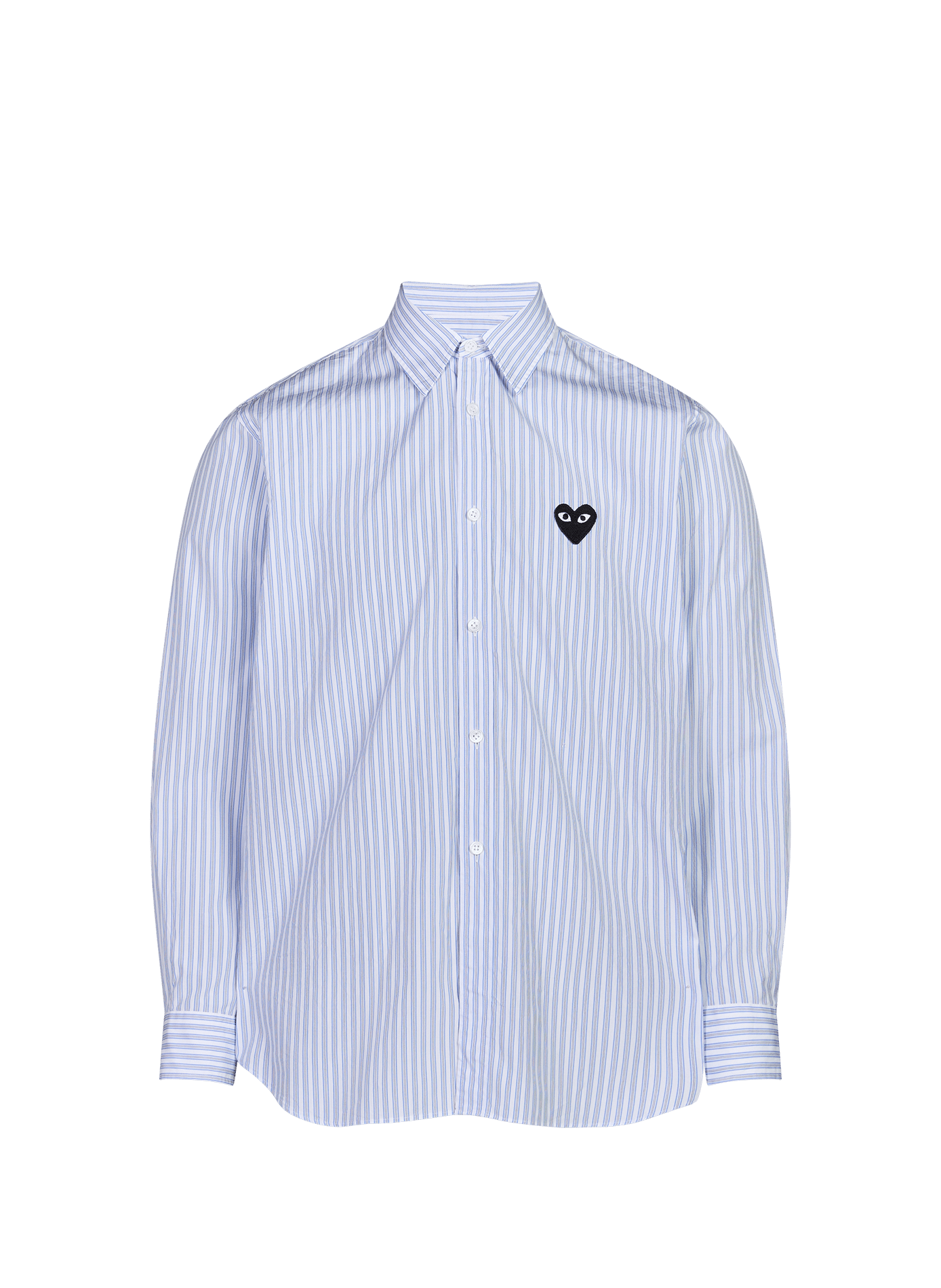 Straight blue cotton shirt COMME DES GARCONS PLAY Blue