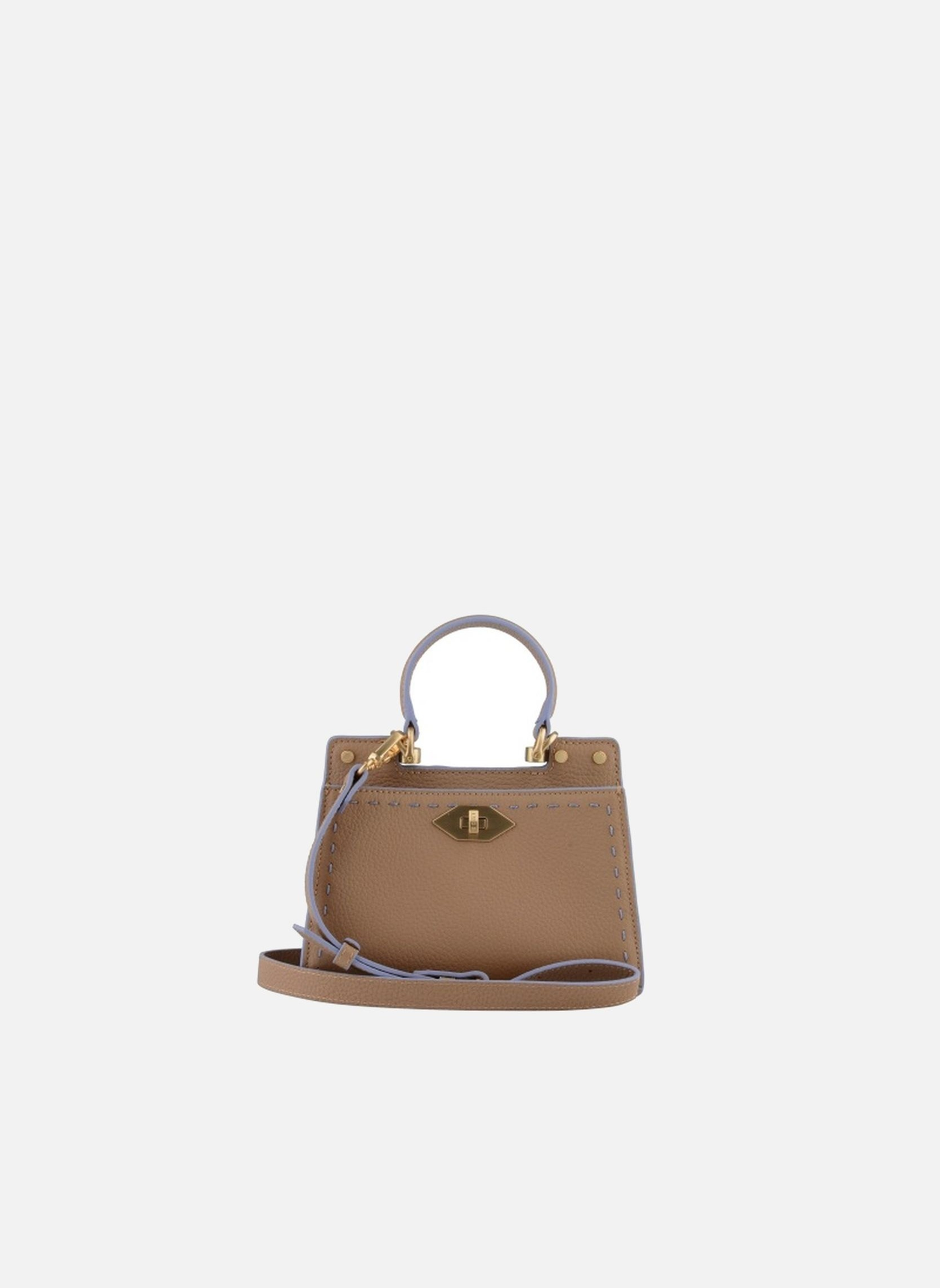 Trianon | sac à main micro en cuir de vachette POURCHET Violet