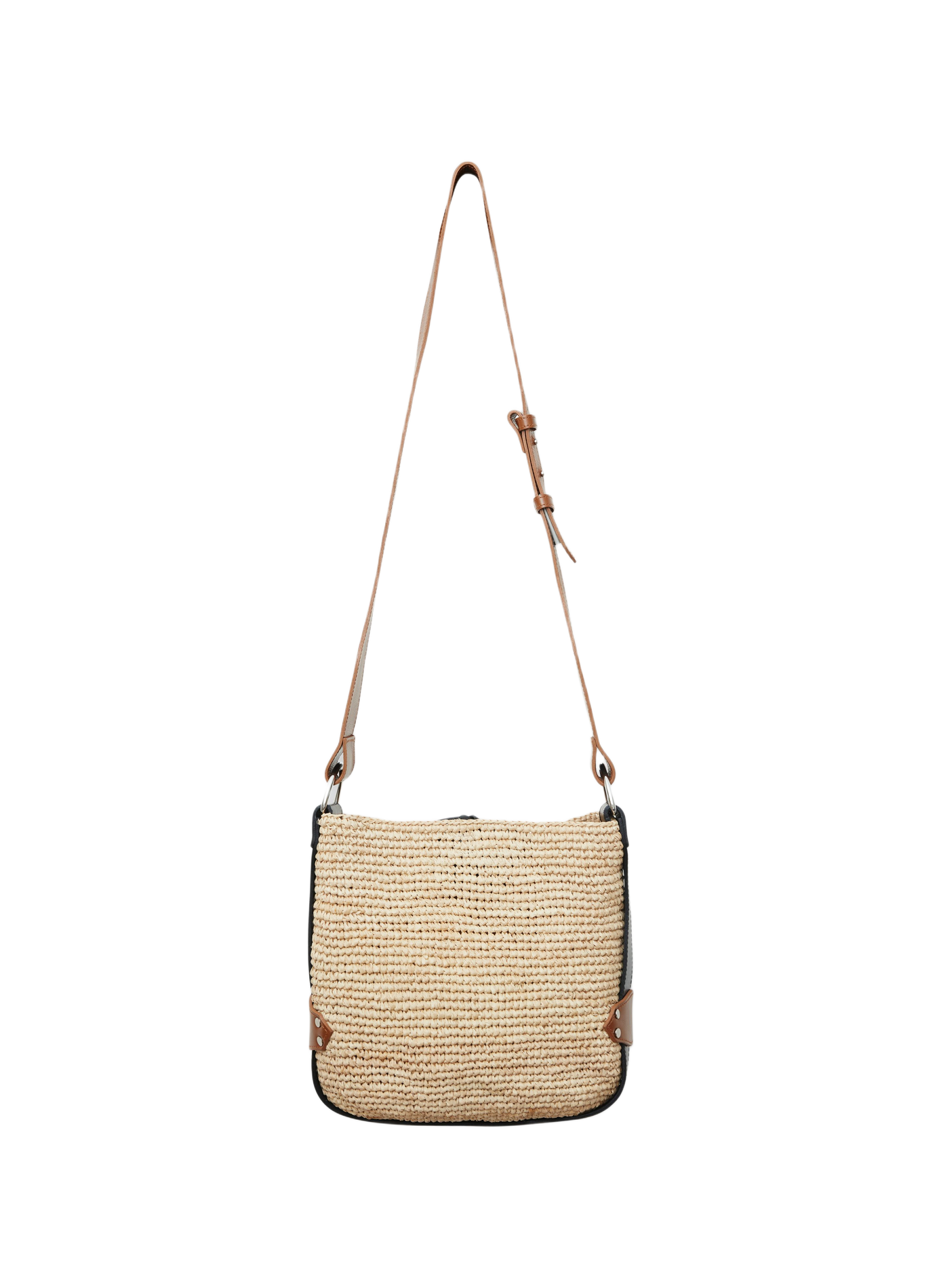 Mini sac Bayia en raphia et cuir ISABEL MARANT Mehrfarbig