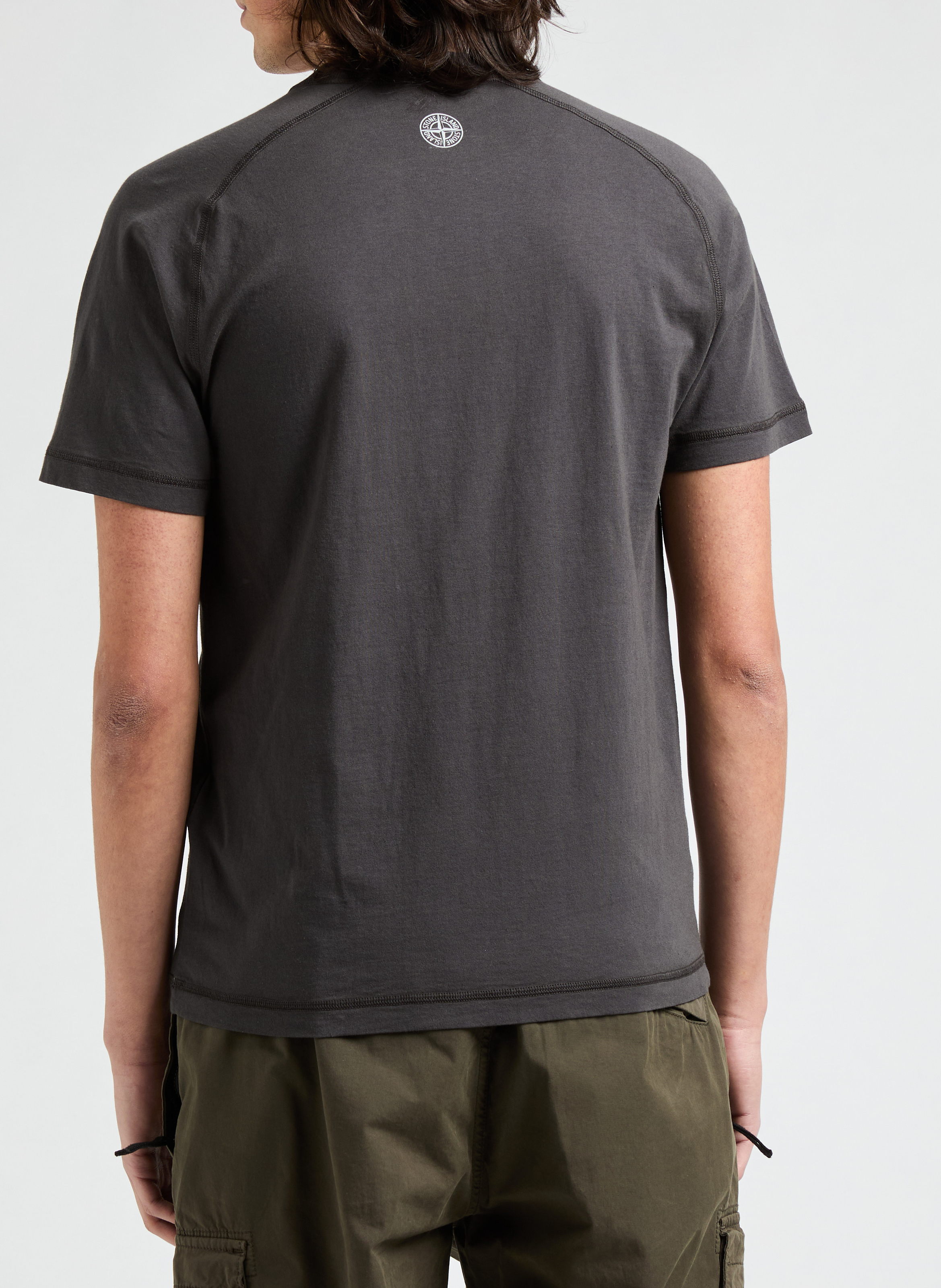 T-shirt en coton STONE ISLAND Gris
