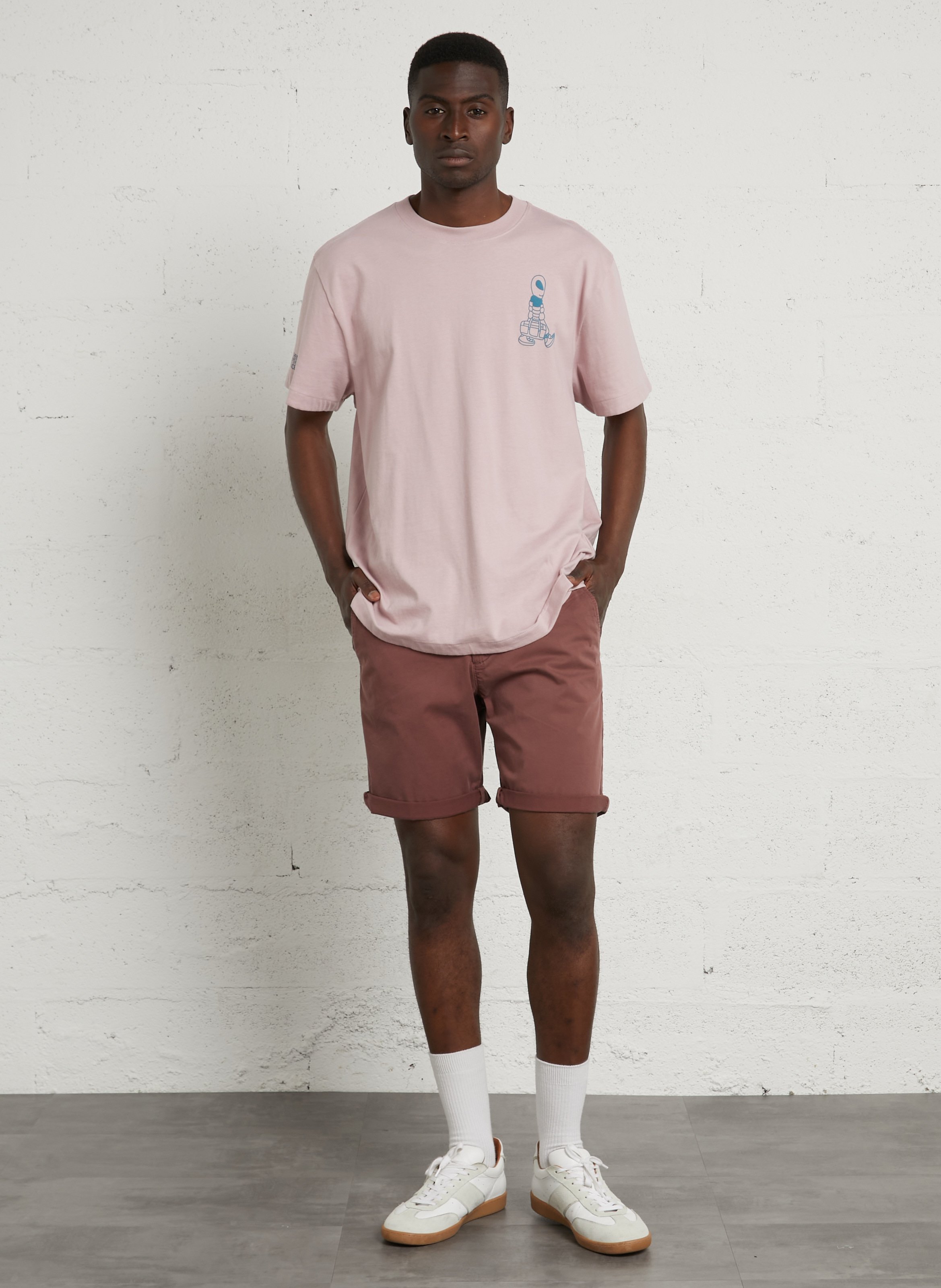 Bermuda en coton IKKS Marron