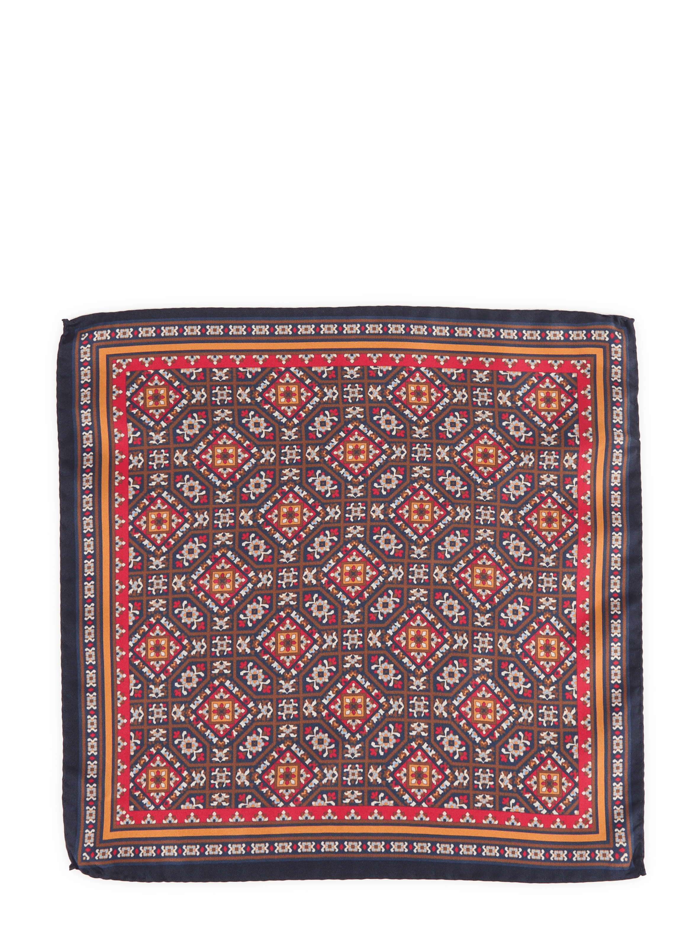 Patterned silk square scarf AU PRINTEMPS PARIS Multicolour