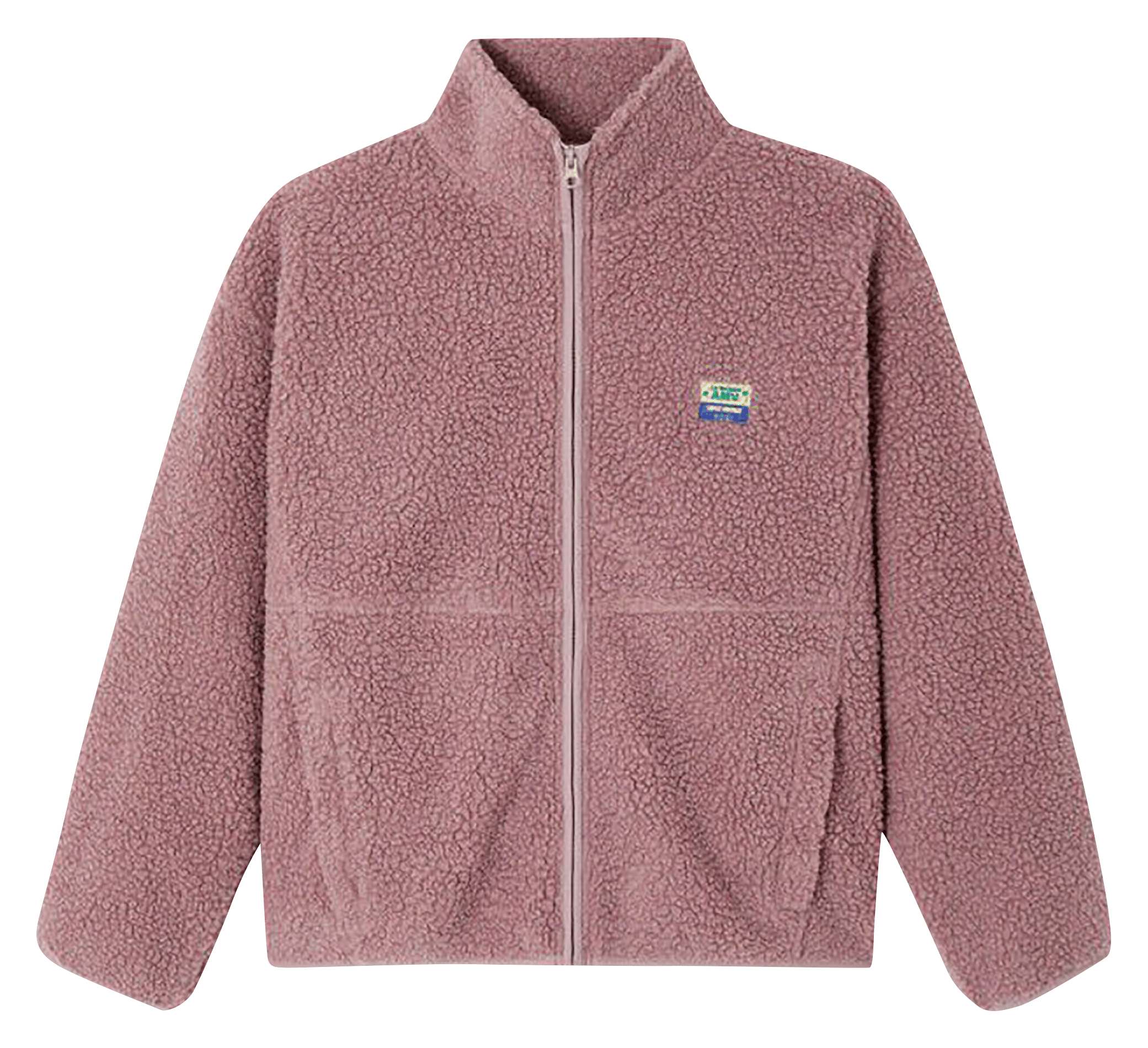Veste ample zippée à col montant polaire hoktown AMERICAN VINTAGE Rose