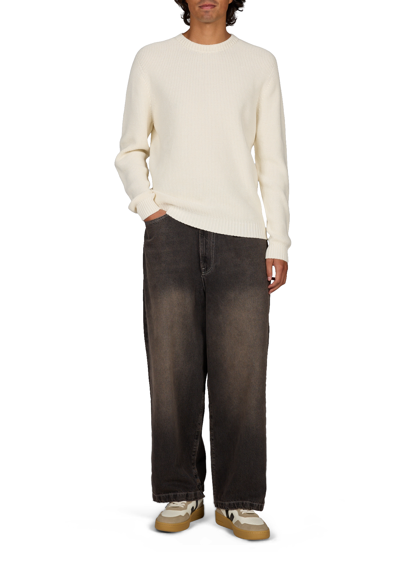 Straight Fréhel Organic Cotton Sweater CÉZEMBRE Beige