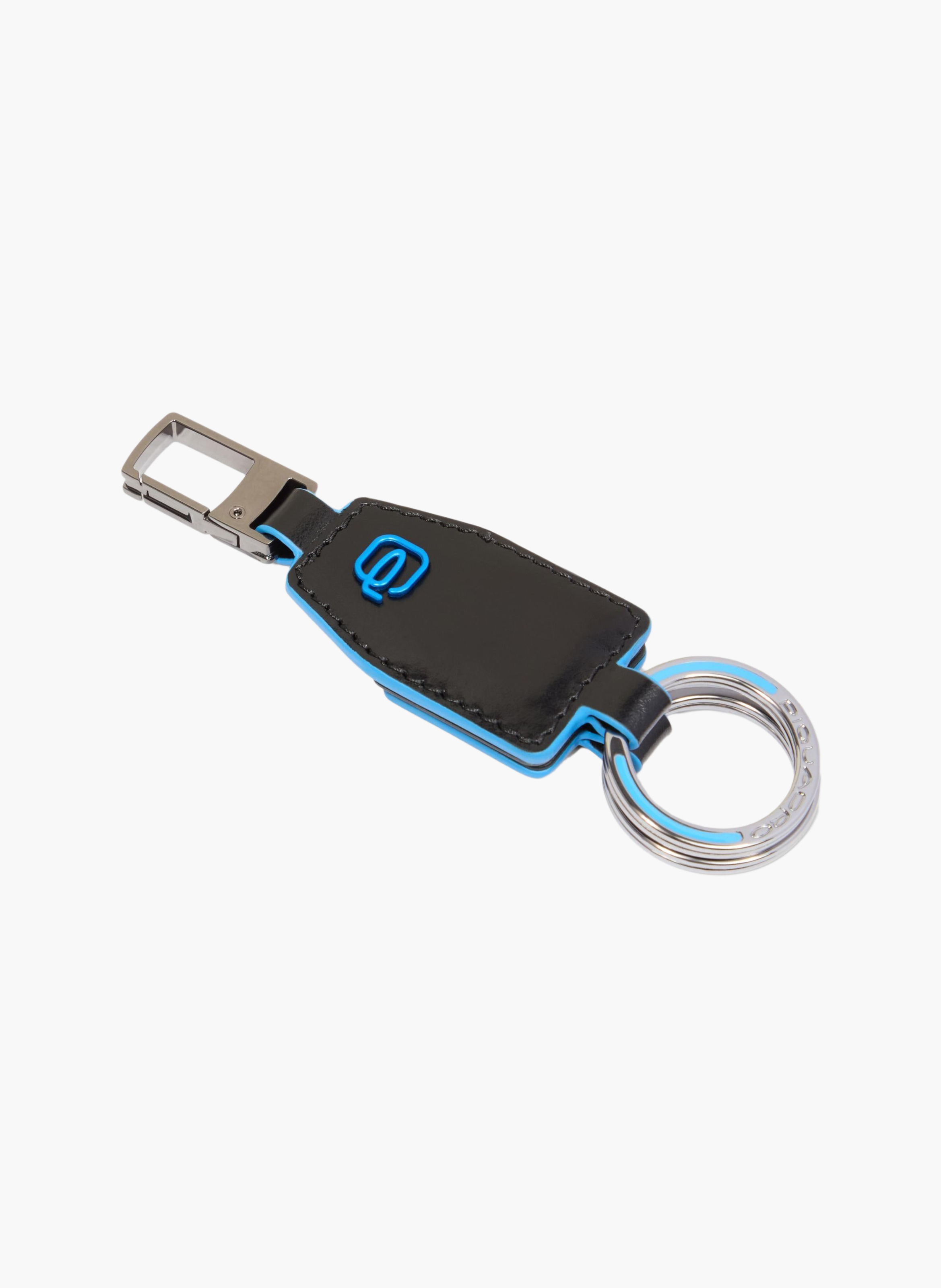 Porte-clés en cuir divisible PIQUADRO Noir