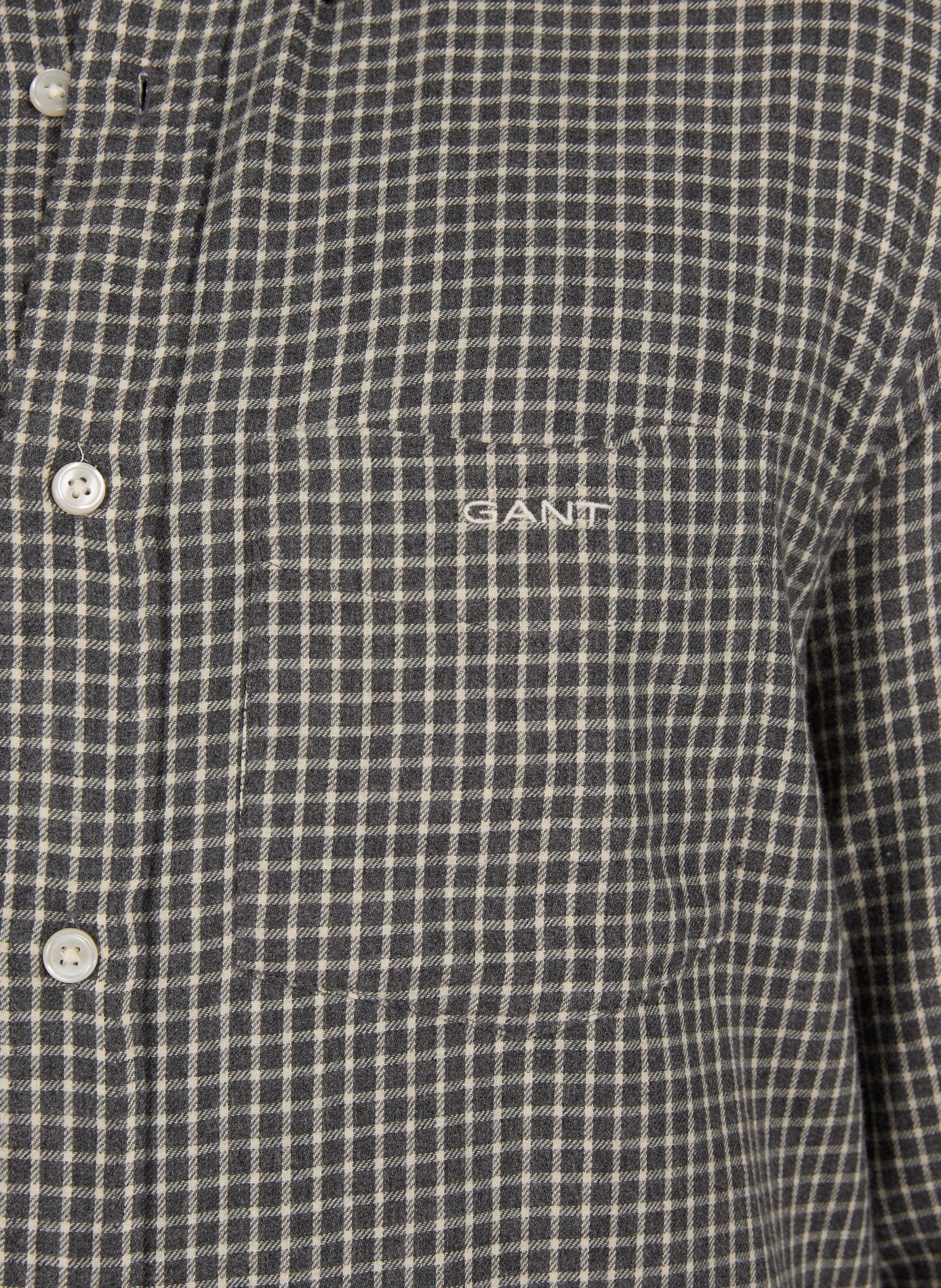 Cotton Check Shirt GANT Grey