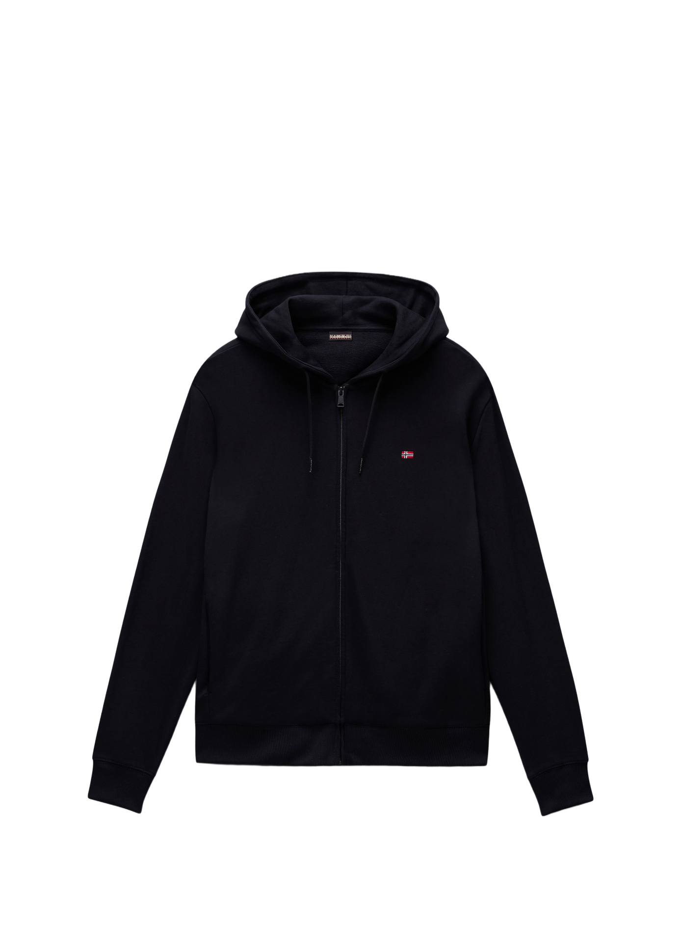 Cotton jersey zip-up cardigan NAPAPIJRI Black