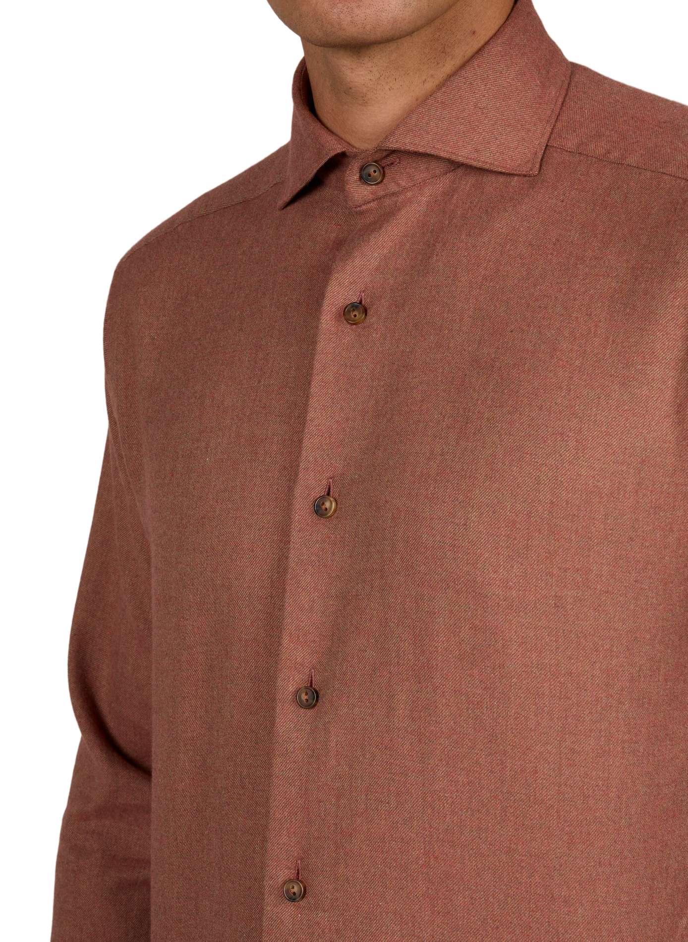 Straight cotton shirt ETON Orange