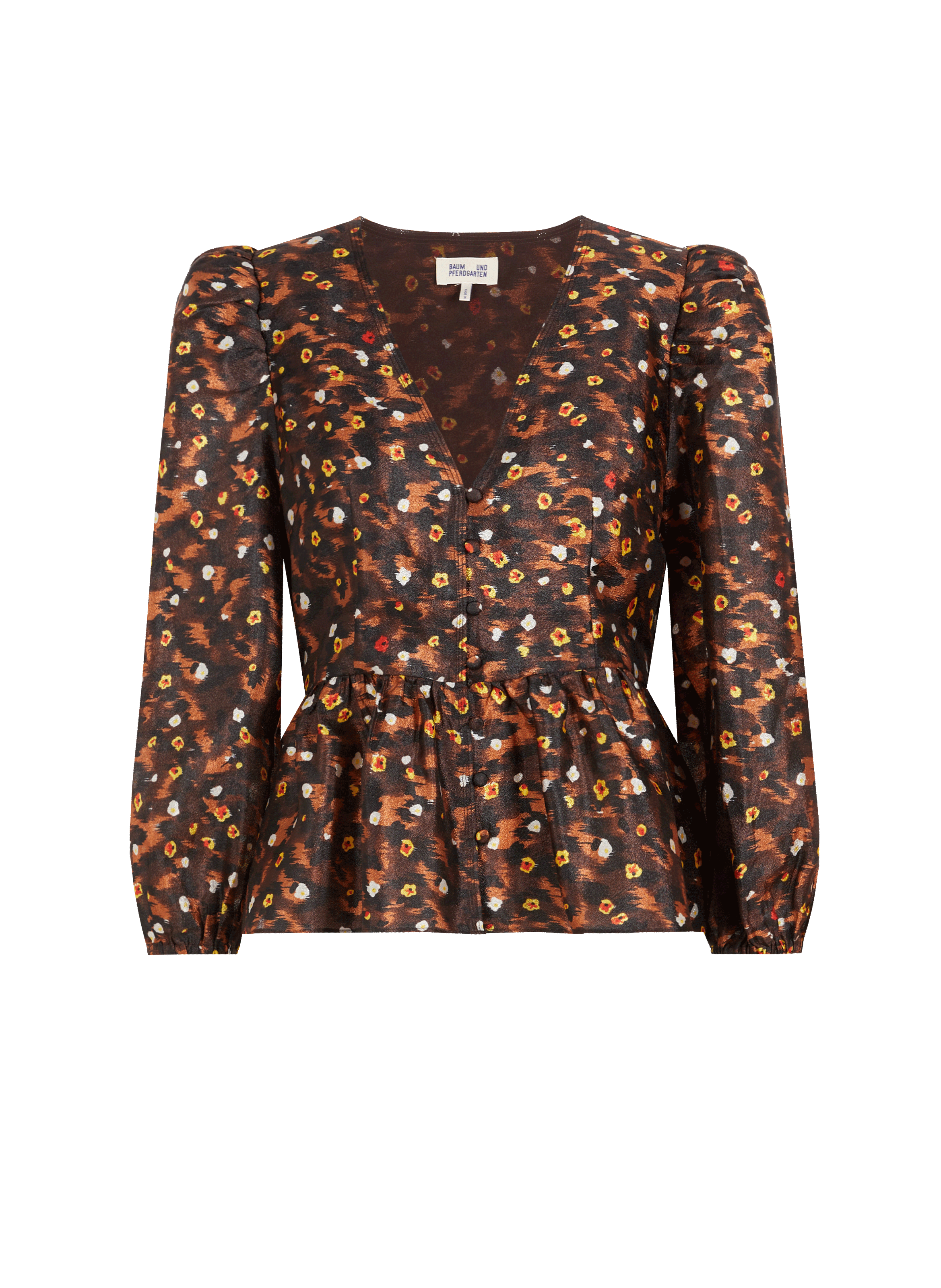 BAUM UND PFERDGARTEN Mallow printed recycled polyester-blend blouse Multicolour