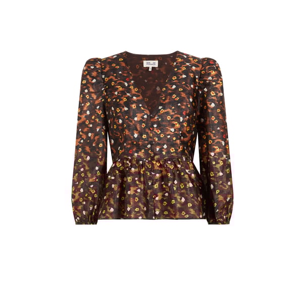 Blouse Mallow à imprimé en polyester recyclé mélangé