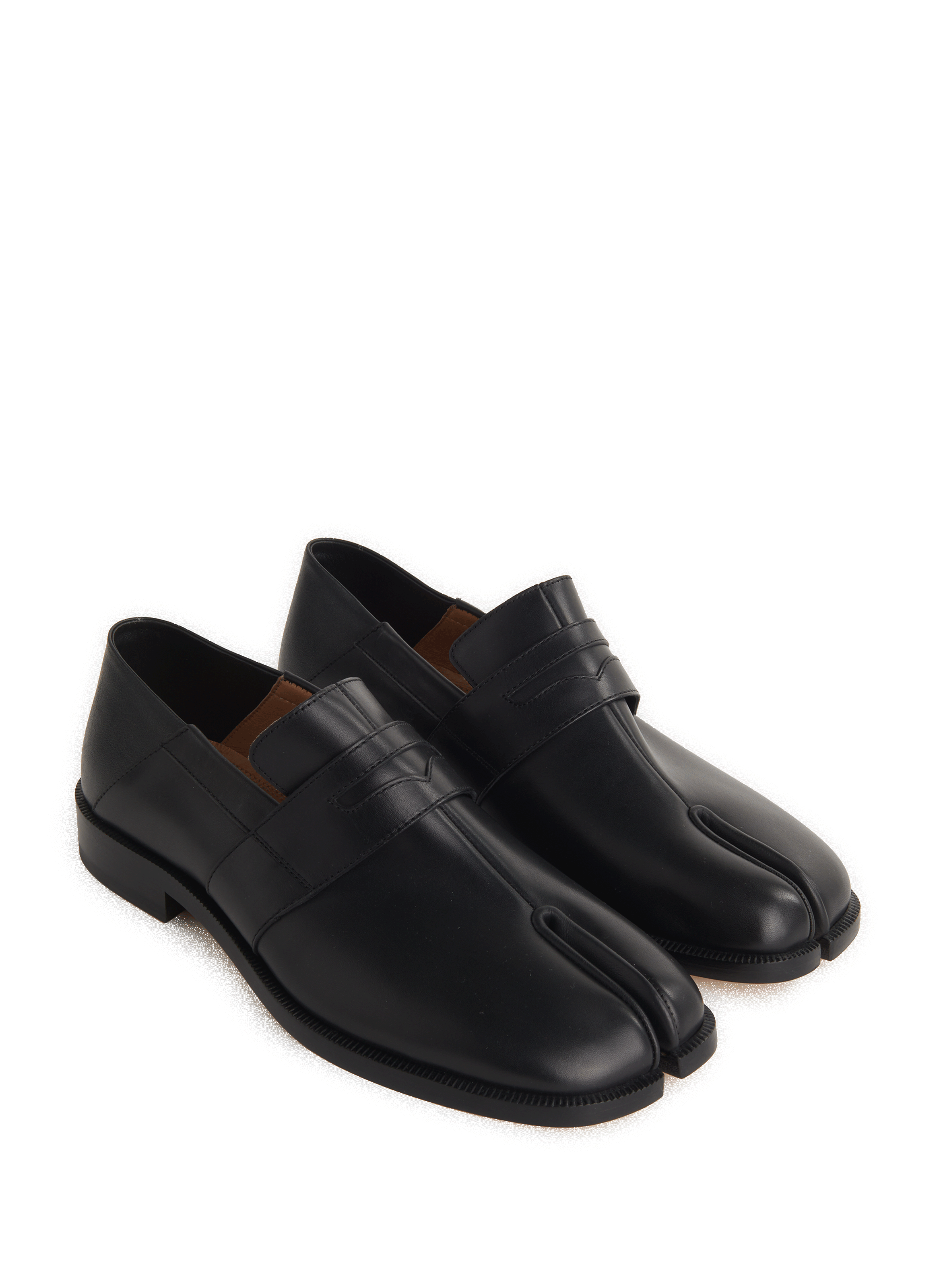 Tabi leather loafers MAISON MARGIELA Black