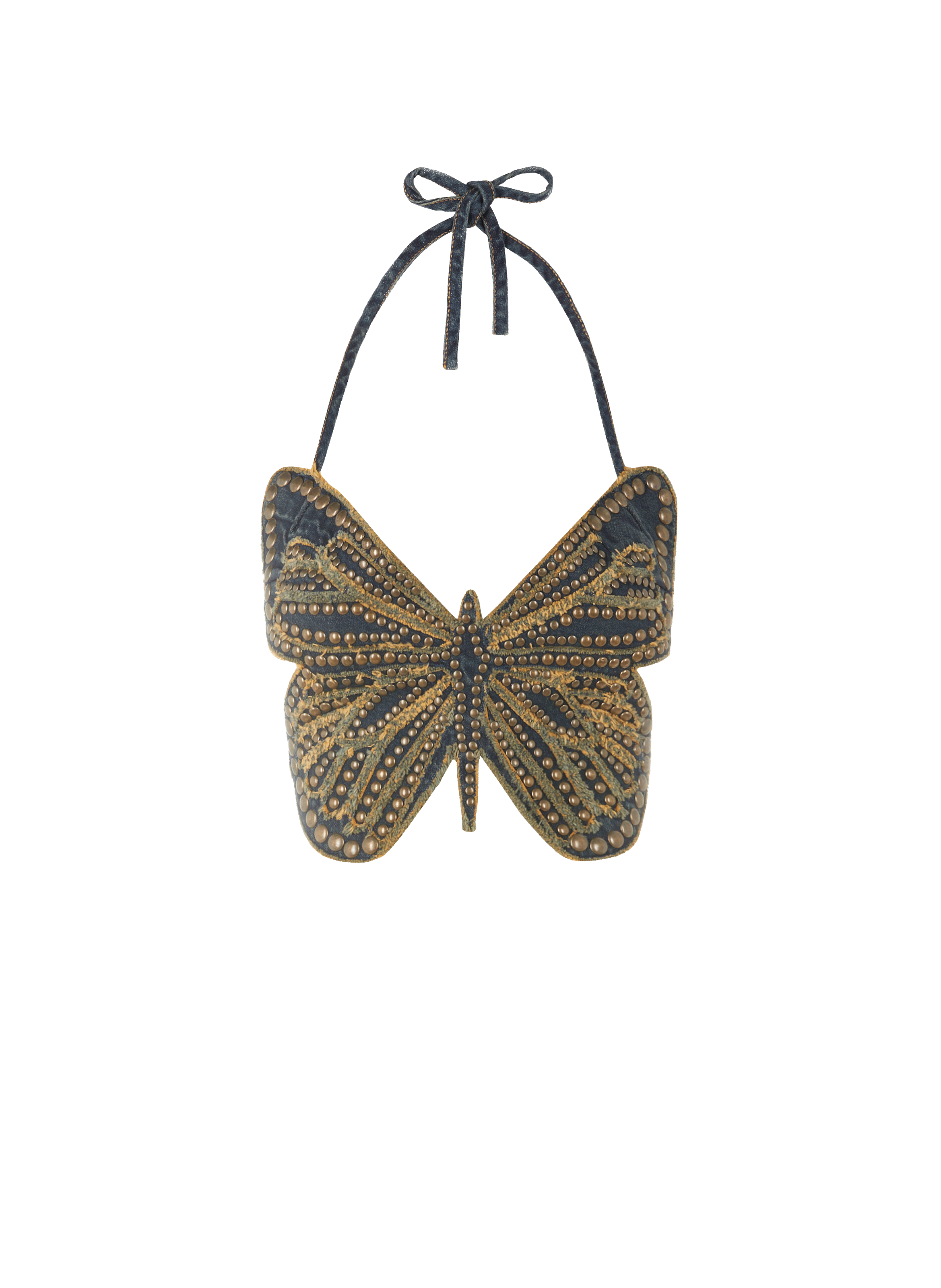 Top papillon en jean