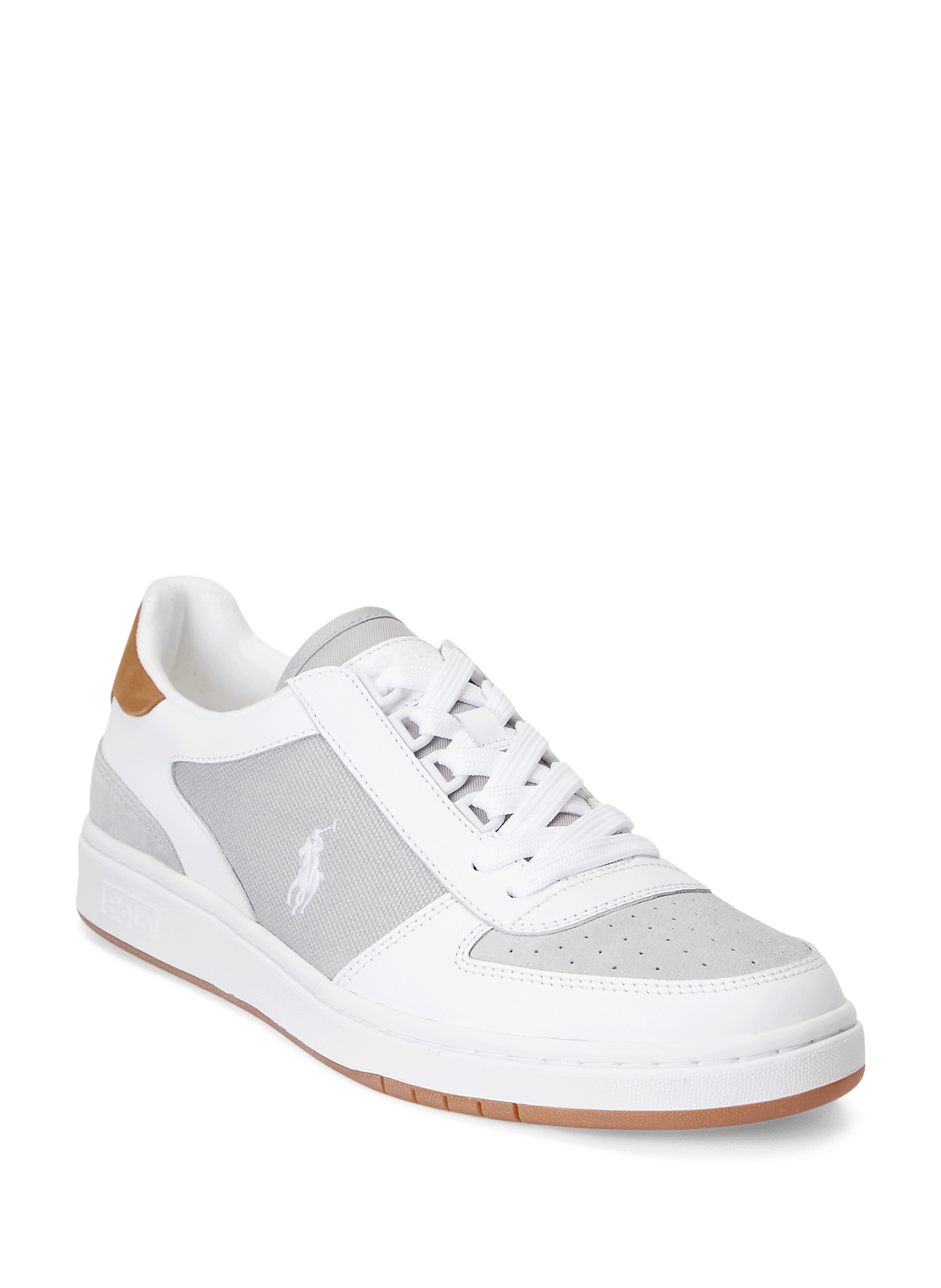 Baskets en cuir et suède