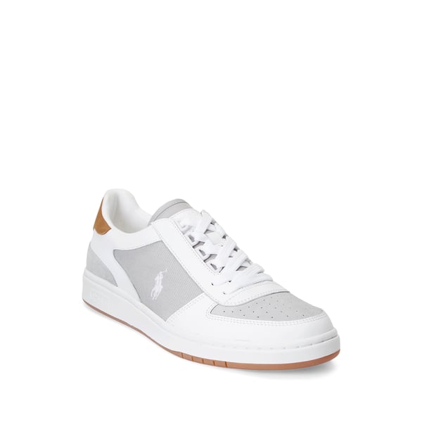 Baskets en cuir et suède