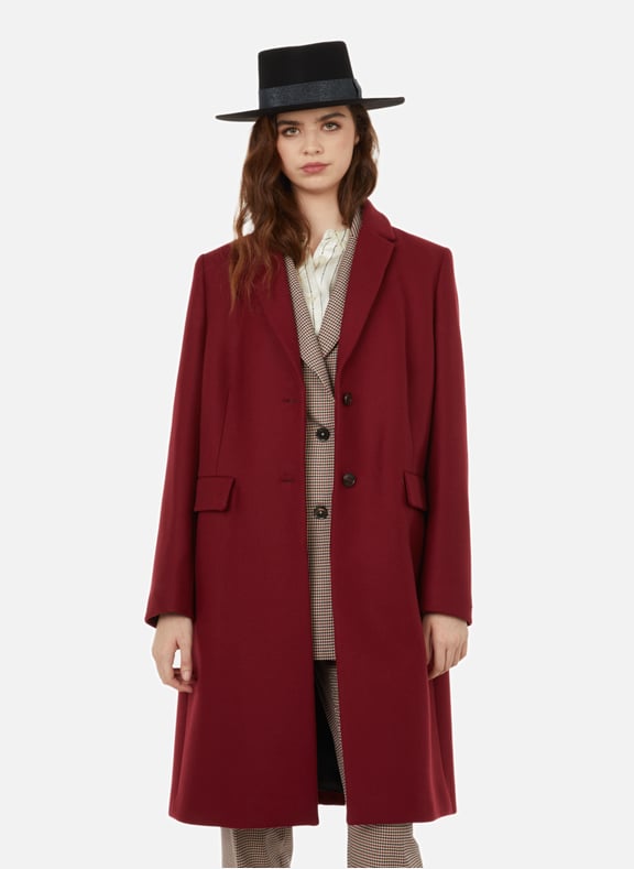 Tommy hilfiger 2025 burgundy coat