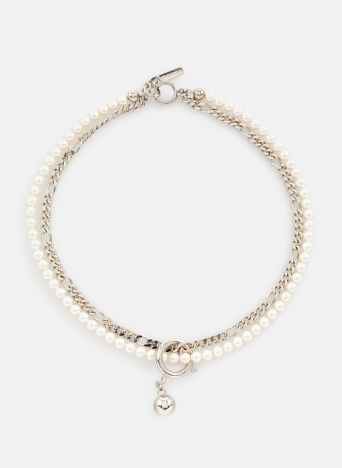 Silver jip necklacejustine clenquet 