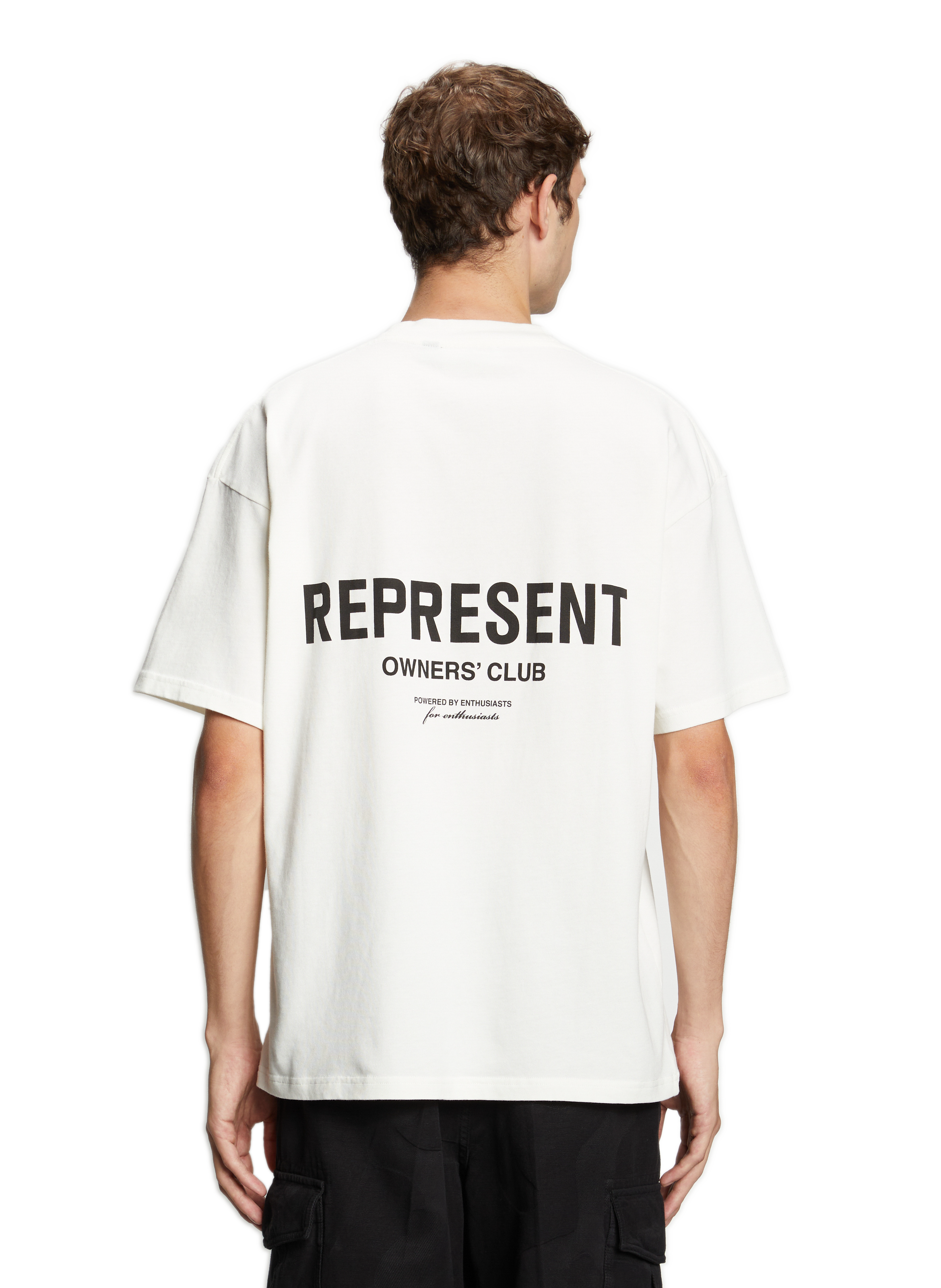 T-shirt droit en coton  REPRESENT Blanc