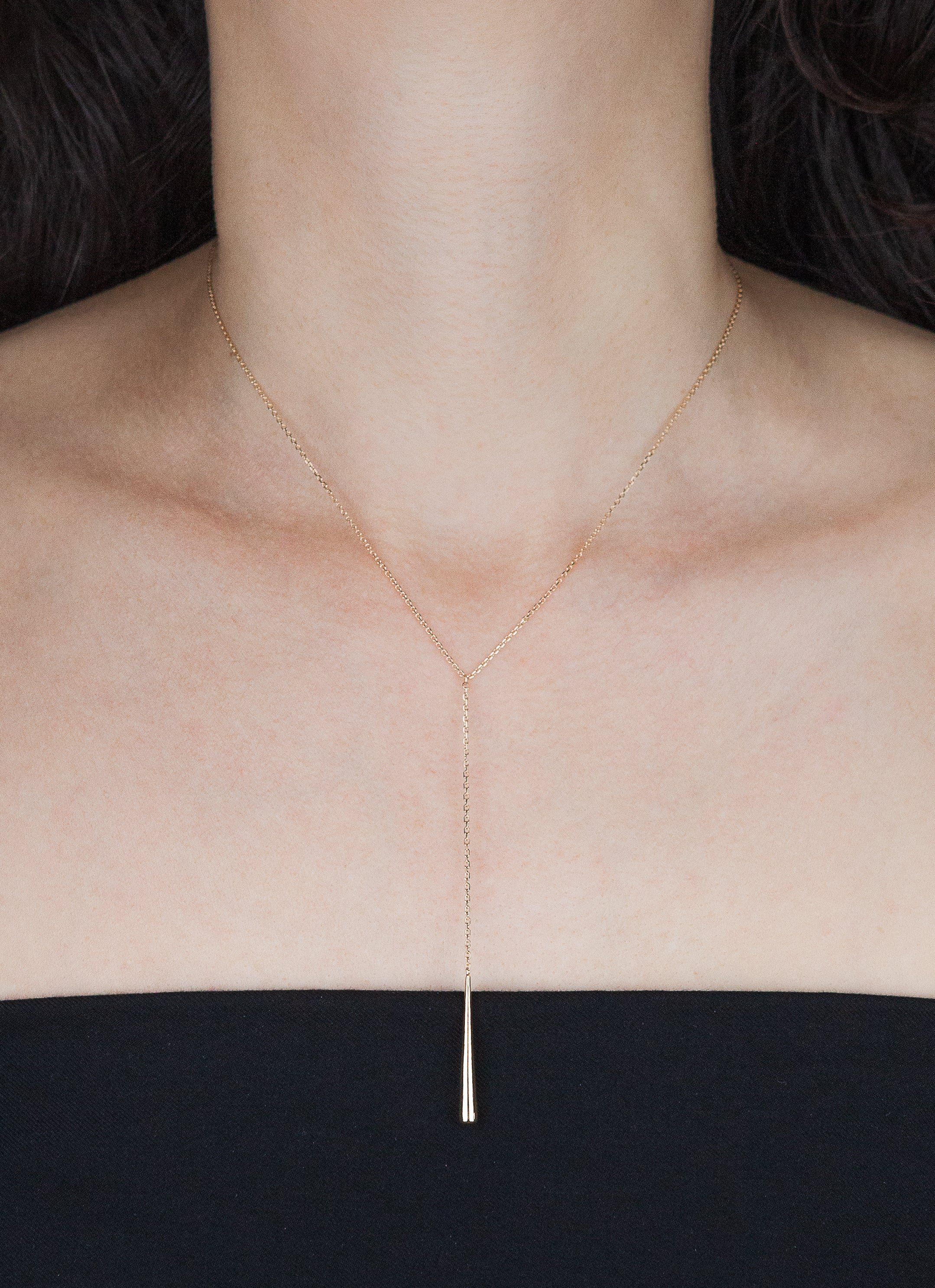 Collier drop plaqué or ANNA SOTTILOTTA Doré