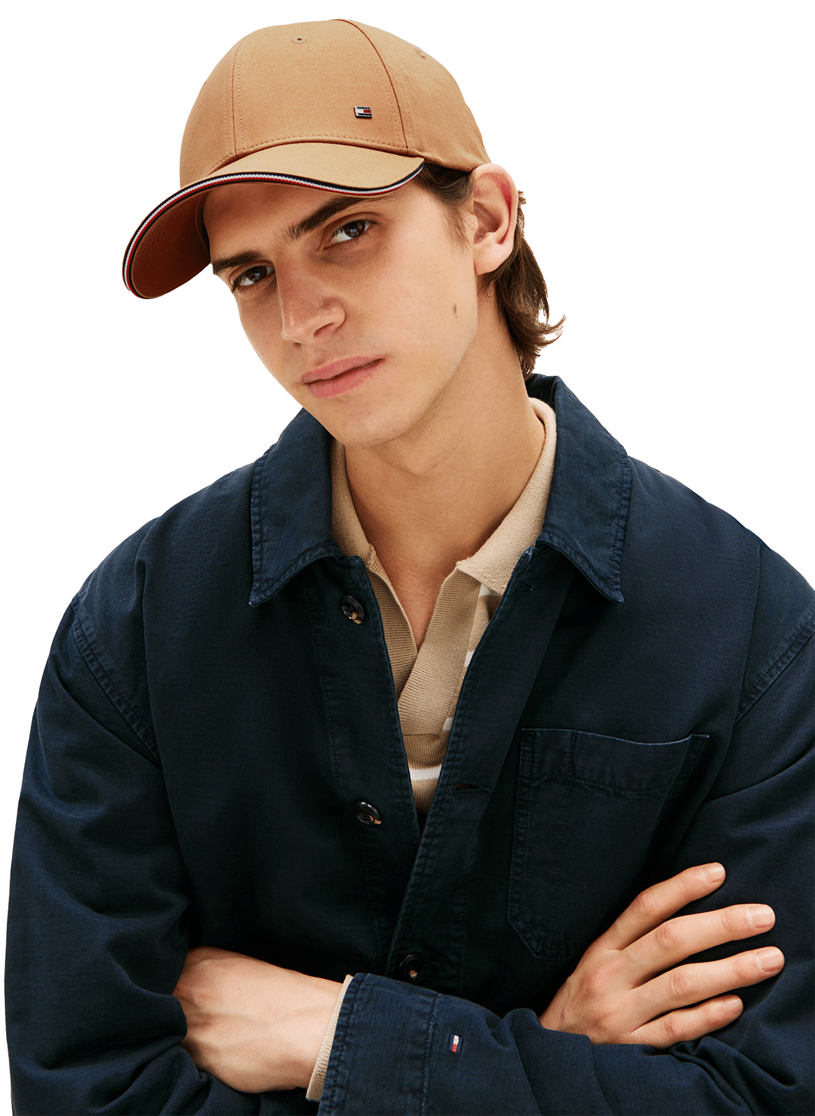 Cotton Logo Baseball Cap TOMMY HILFIGER Brown