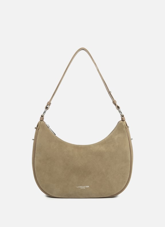 Grand sac besace - suède Marron by LANCASTER LANCASTER Grand sac besace - suède Marron