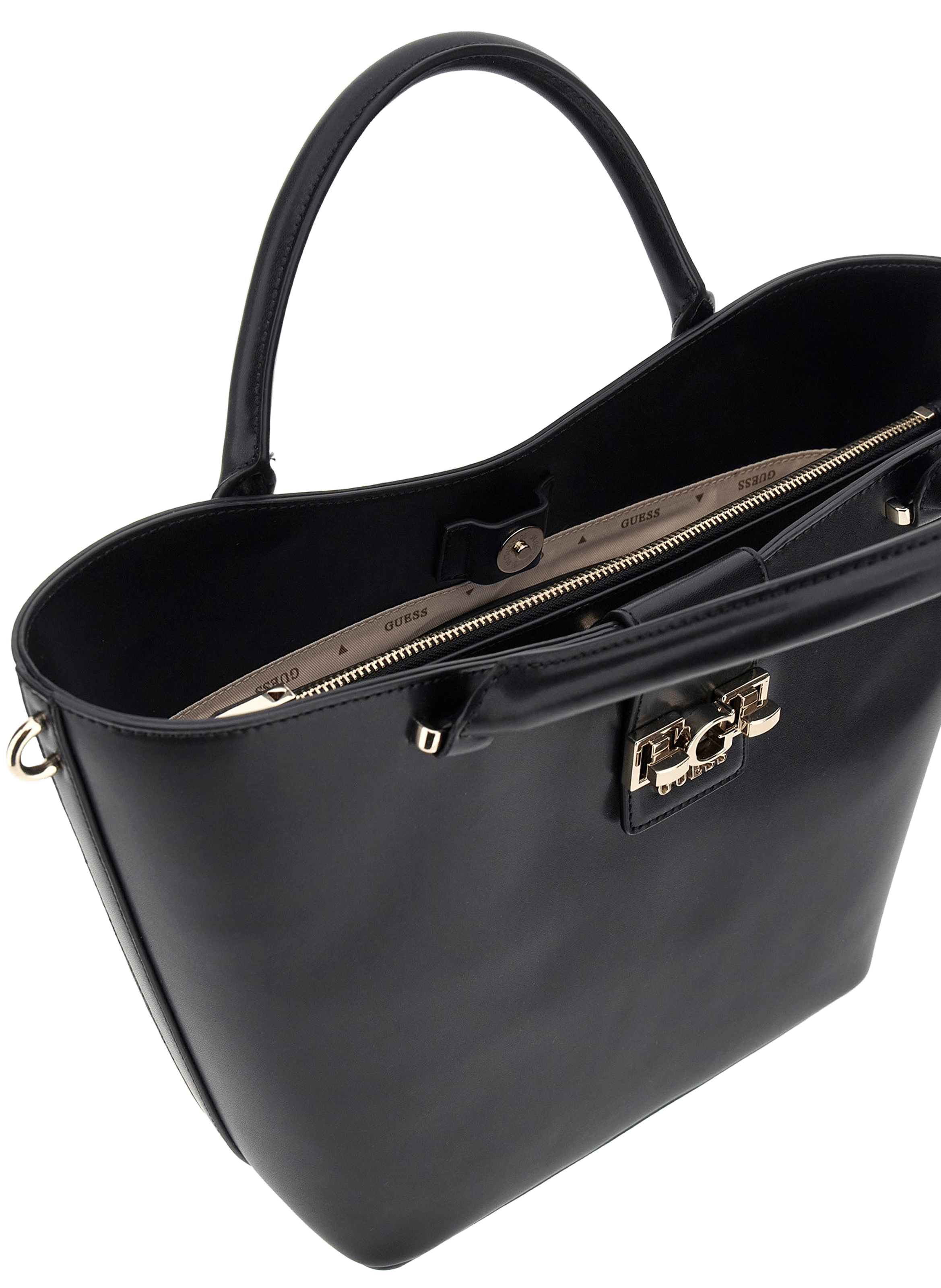 Handbag with removable shoulder strap GUESS Black