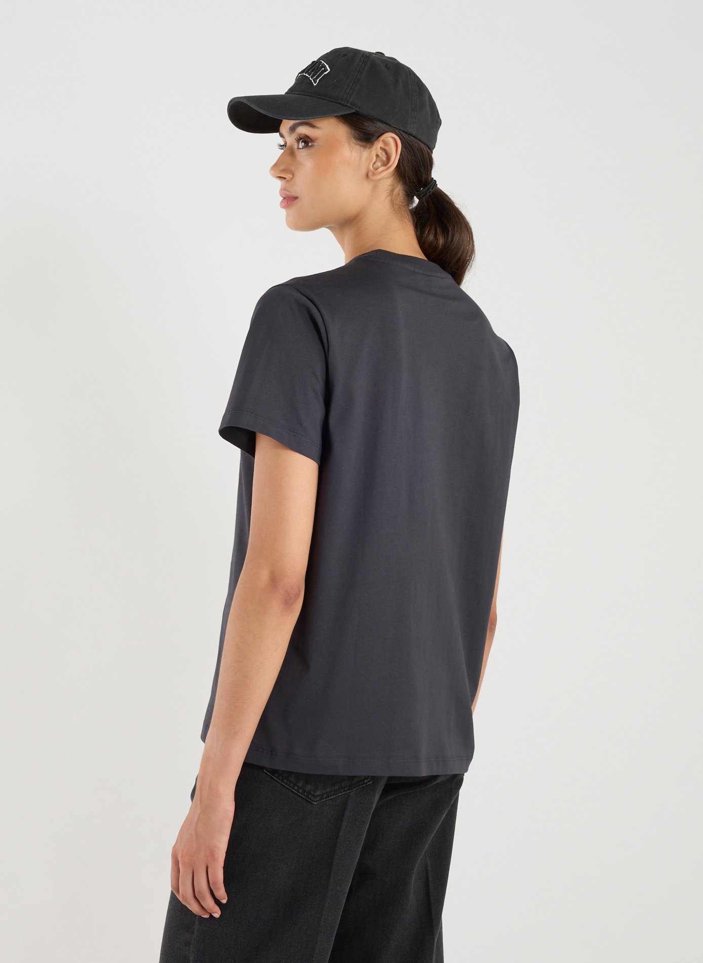 Printed T-shirt GANNI Black