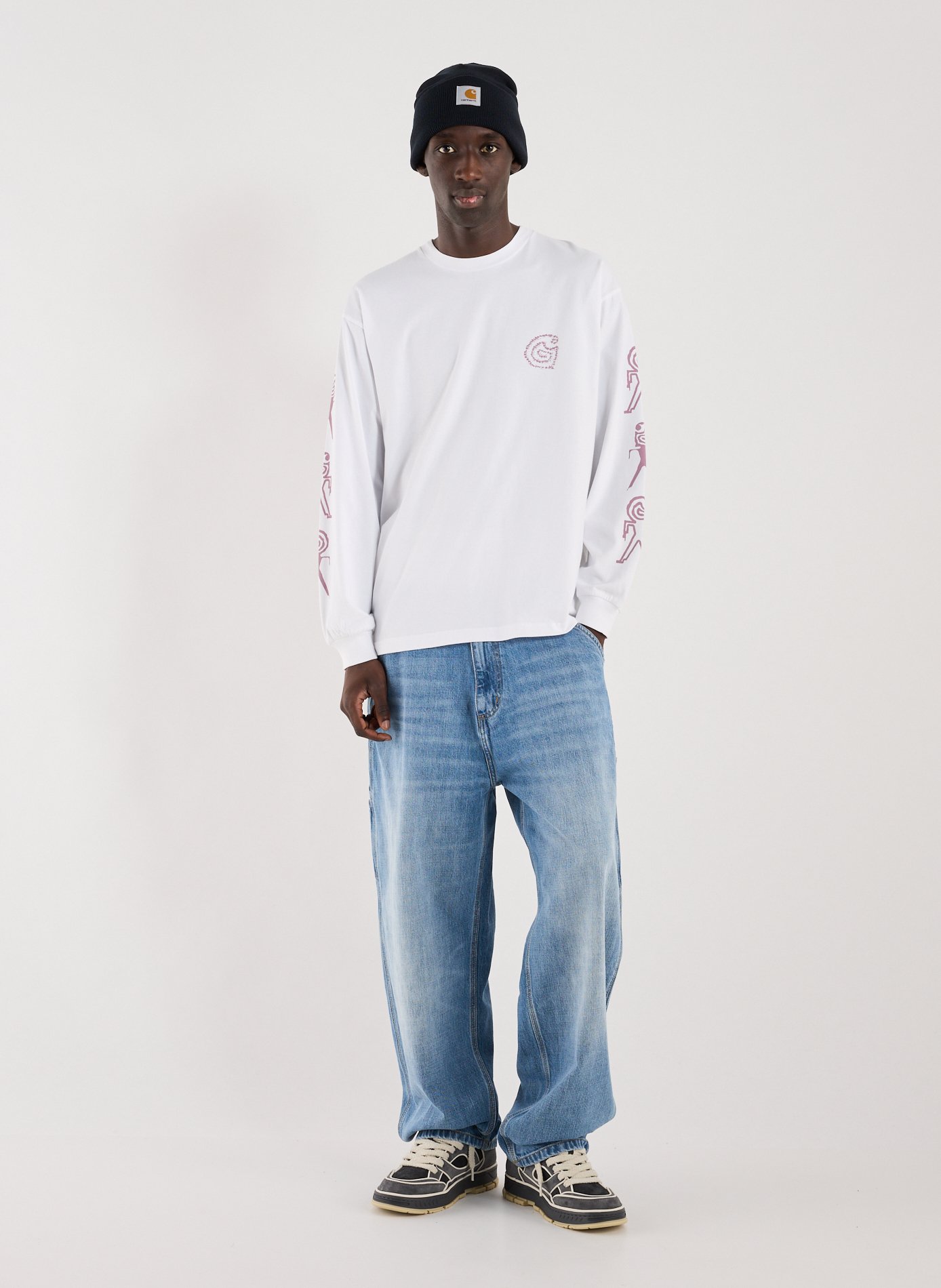 Wide cotton jeans CARHARTT WIP Blue