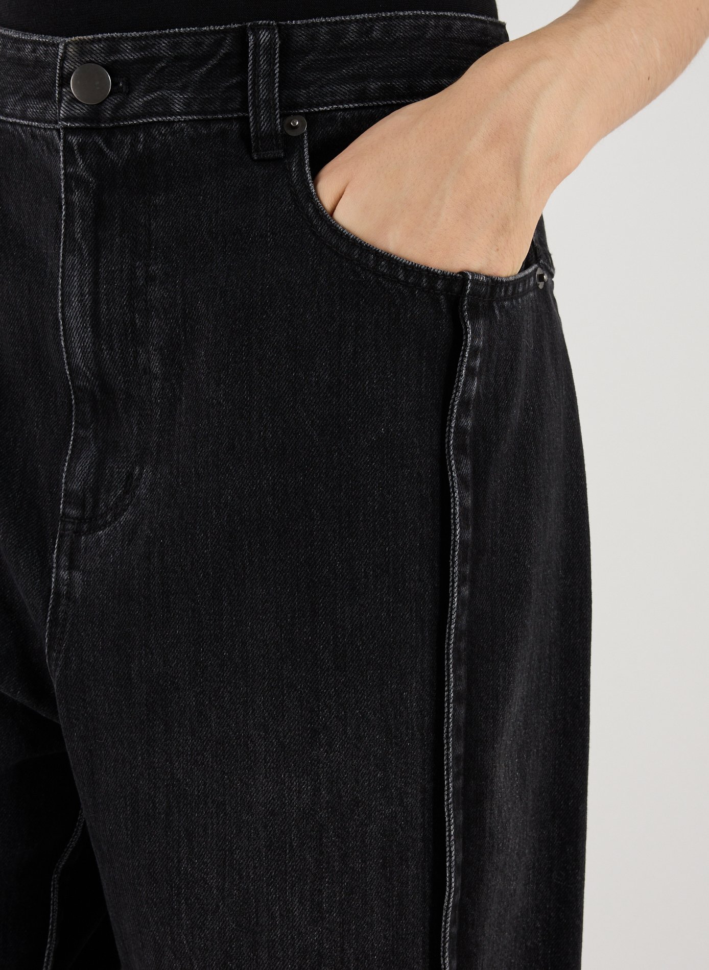 Jean large  TIBI Noir