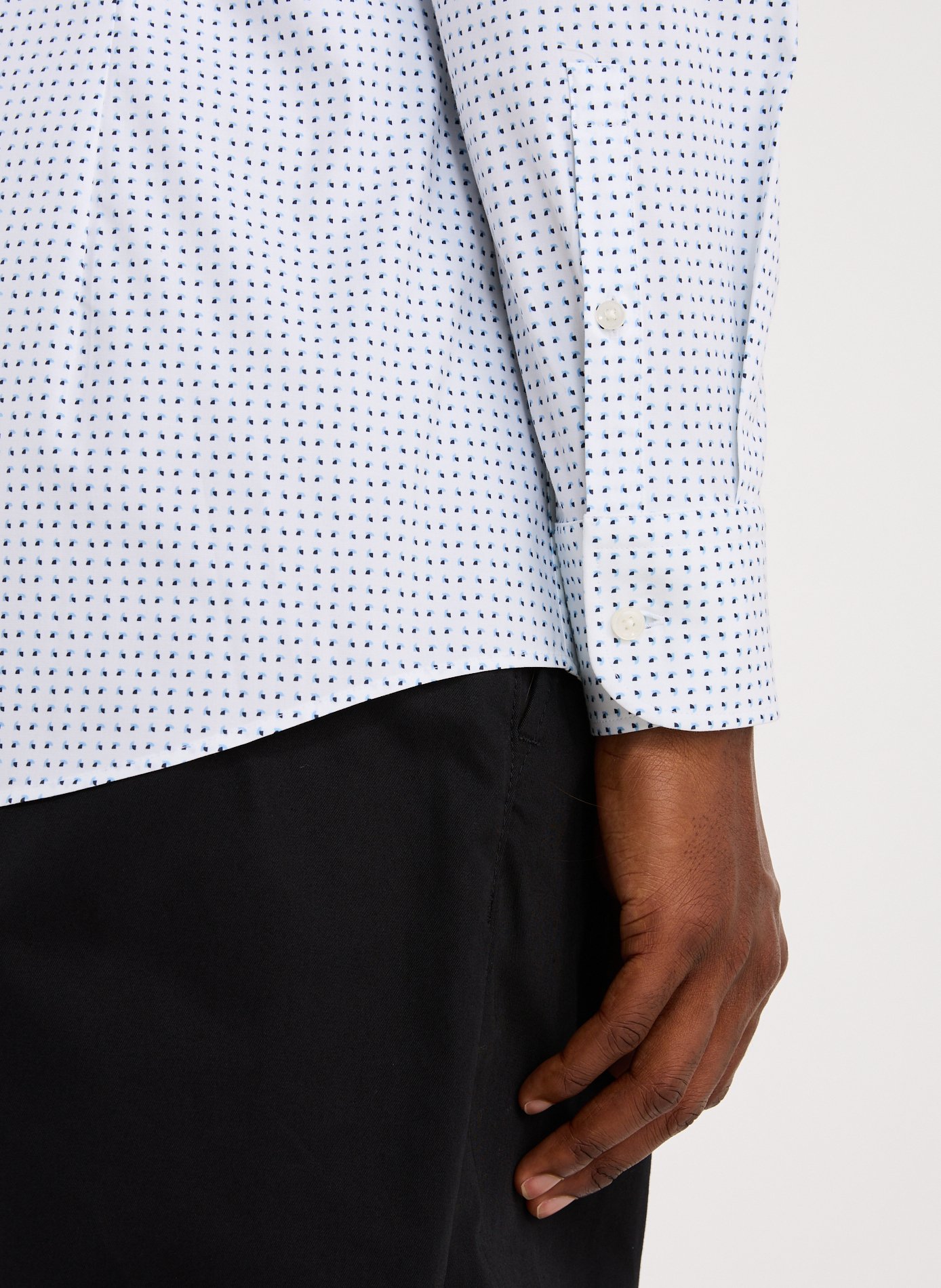 Print Cotton Shirt BOSS Multicolour