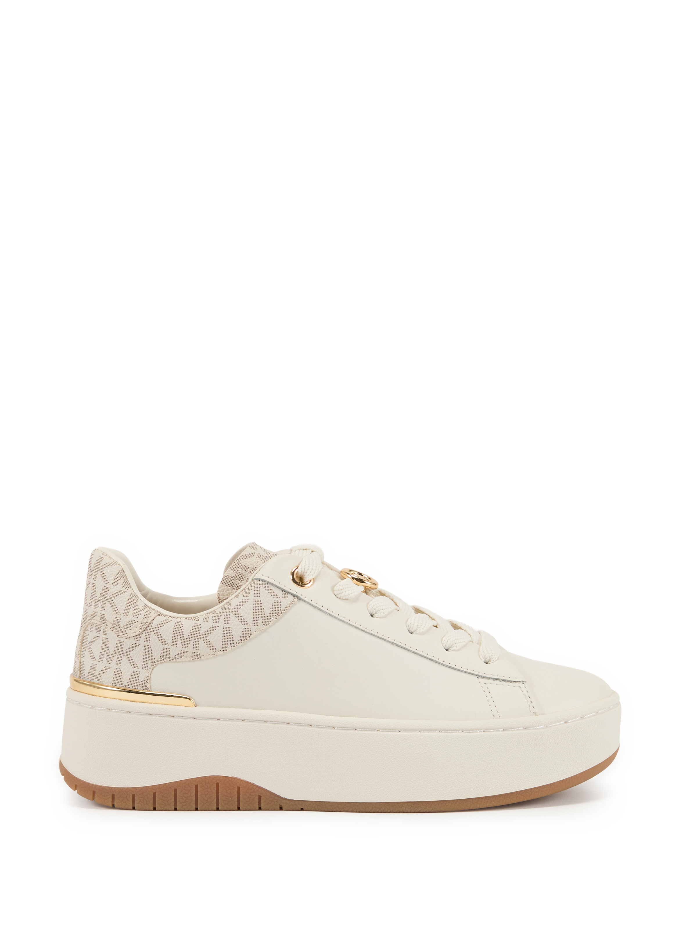 MICHAEL KORS Baskets compensées en cuir Blanc