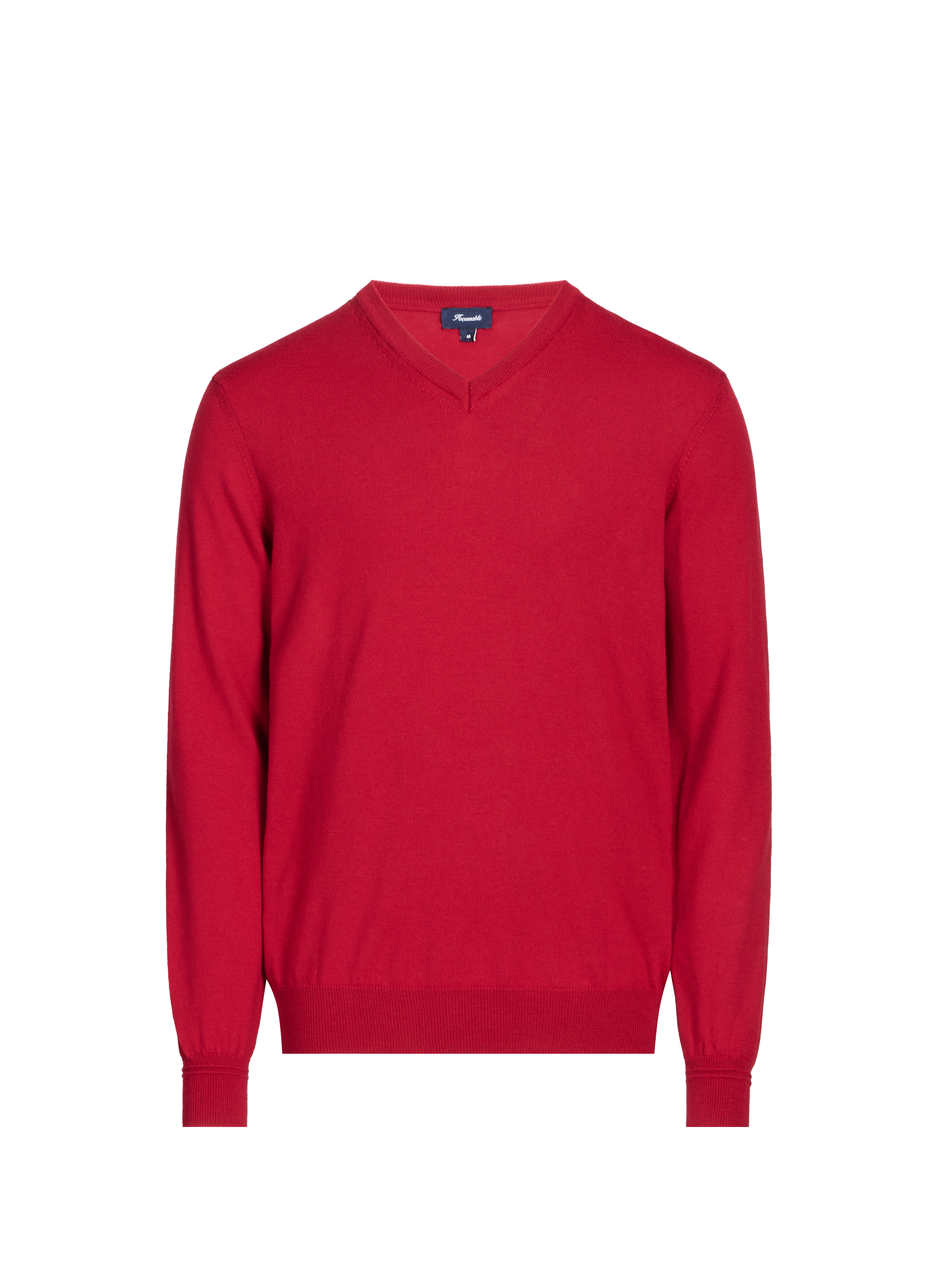 FACONNABLE Wool V-neck Jumper Red