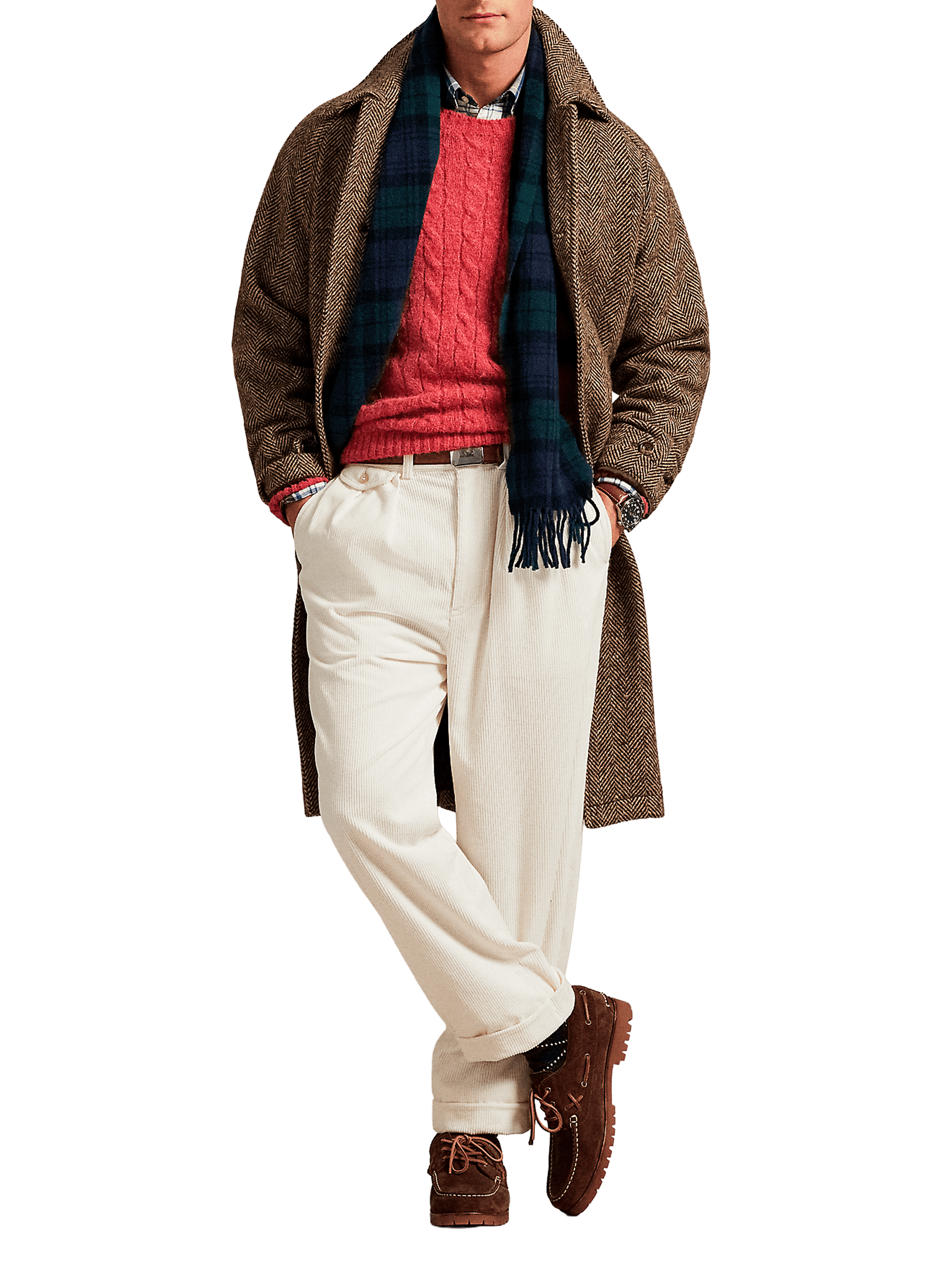 Corduroy trousers in cotton POLO RALPH LAUREN White