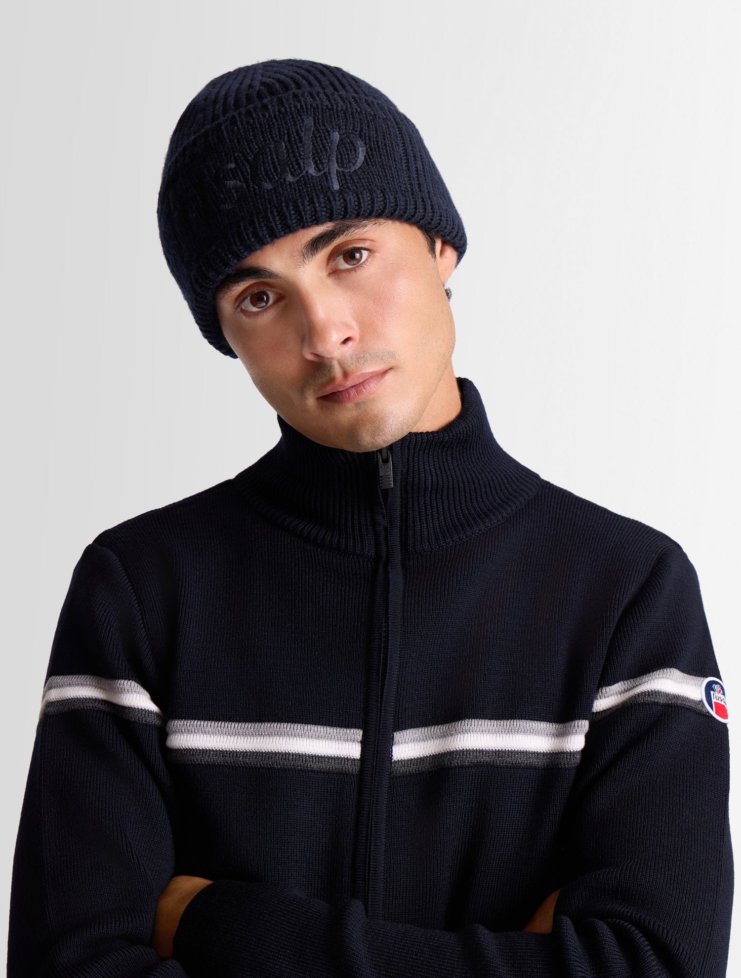 Bonnet knit coupe regular FUSALP Bleu