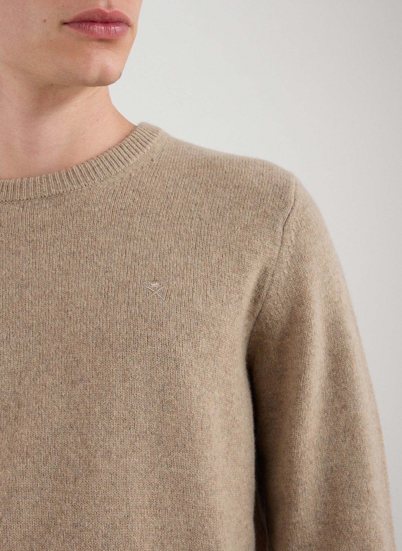 Crew-neck jumper HACKETT Beige