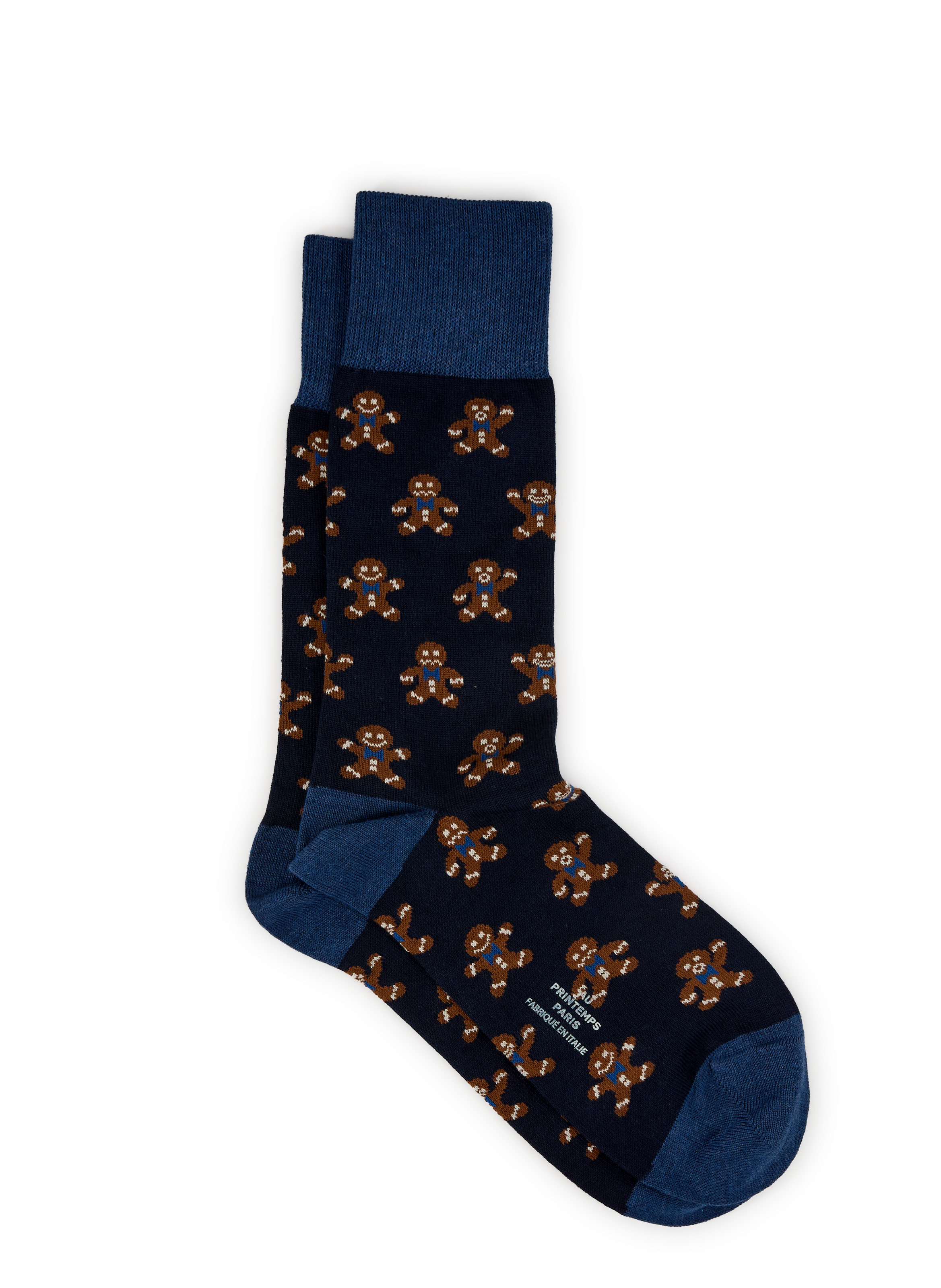 AU PRINTEMPS PARIS Chaussettes hautes bonhomme pain d'épices Multicolore