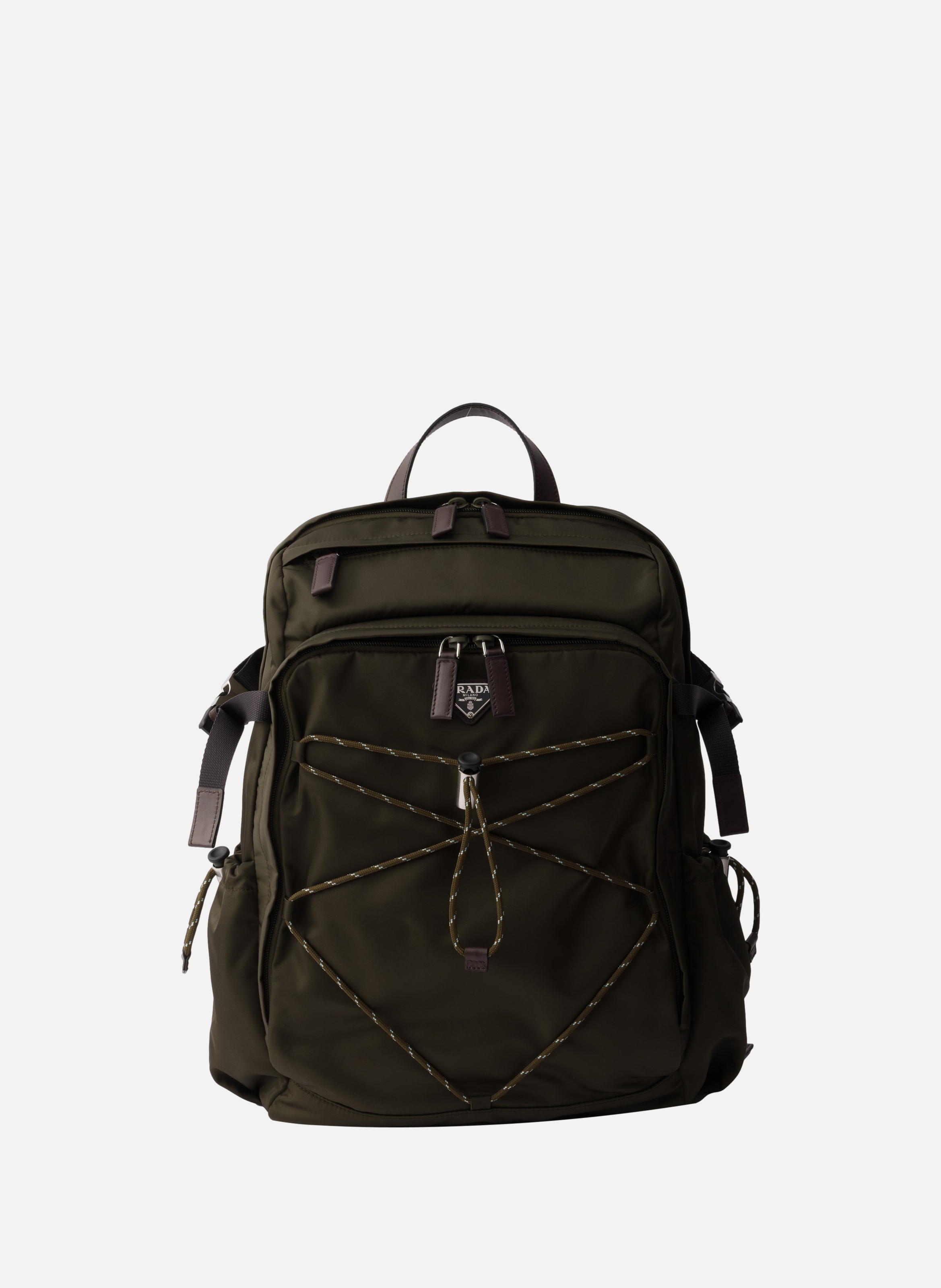 Sac à dos prada speedrock en re-nylon et cuir PRADA Vert