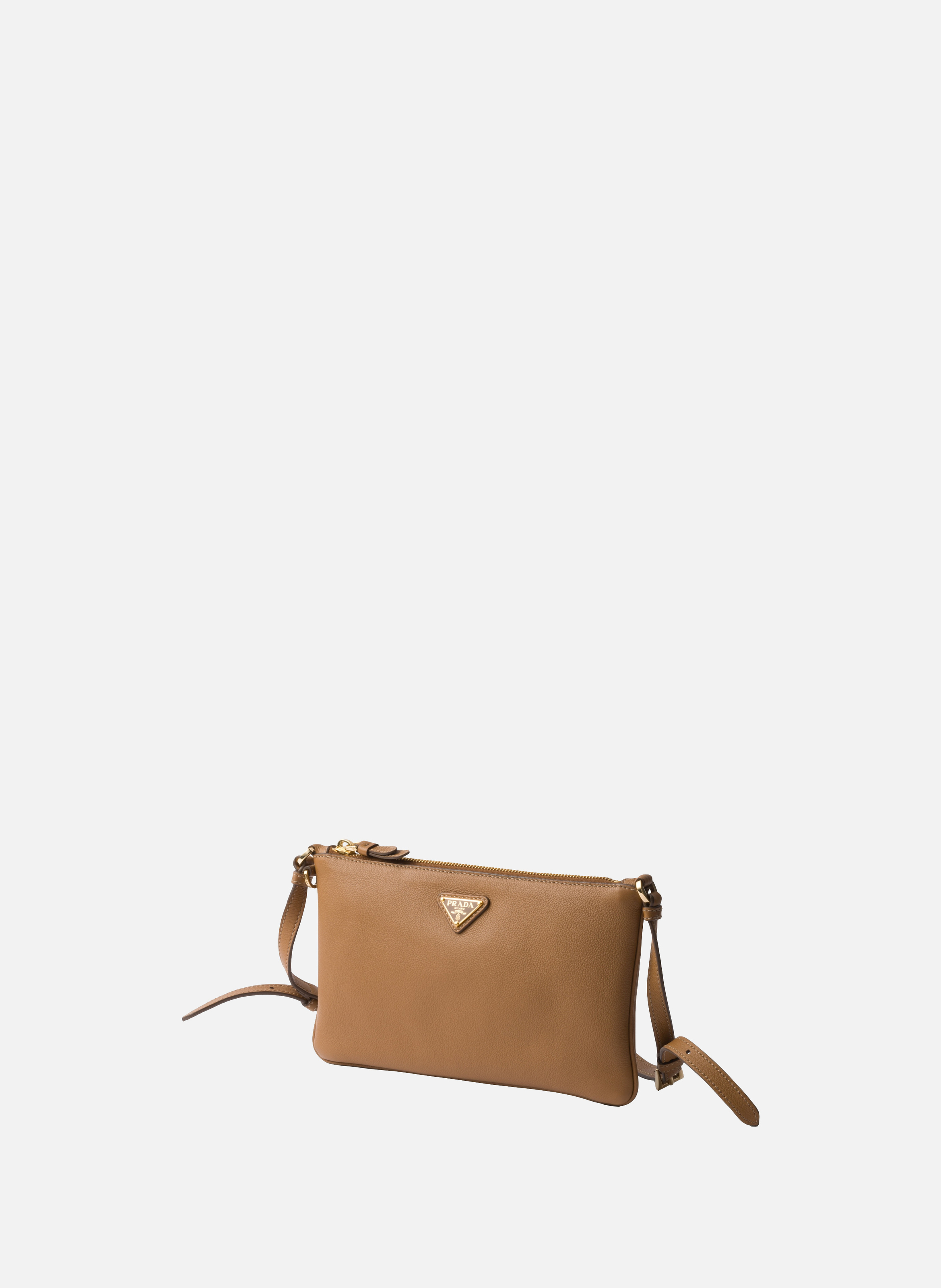 Pochette en cuir PRADA Marron